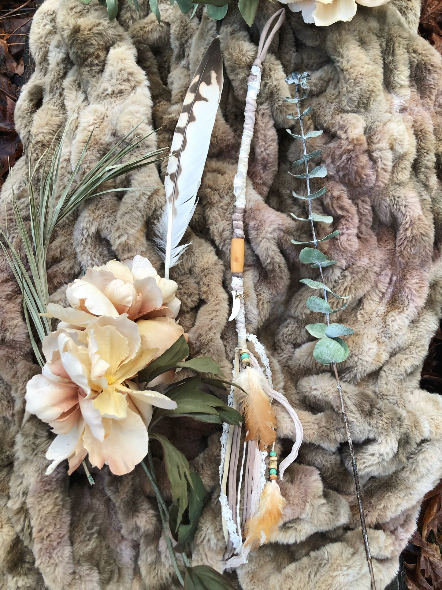 Ethereal Earth Loop Hairwrap 22”