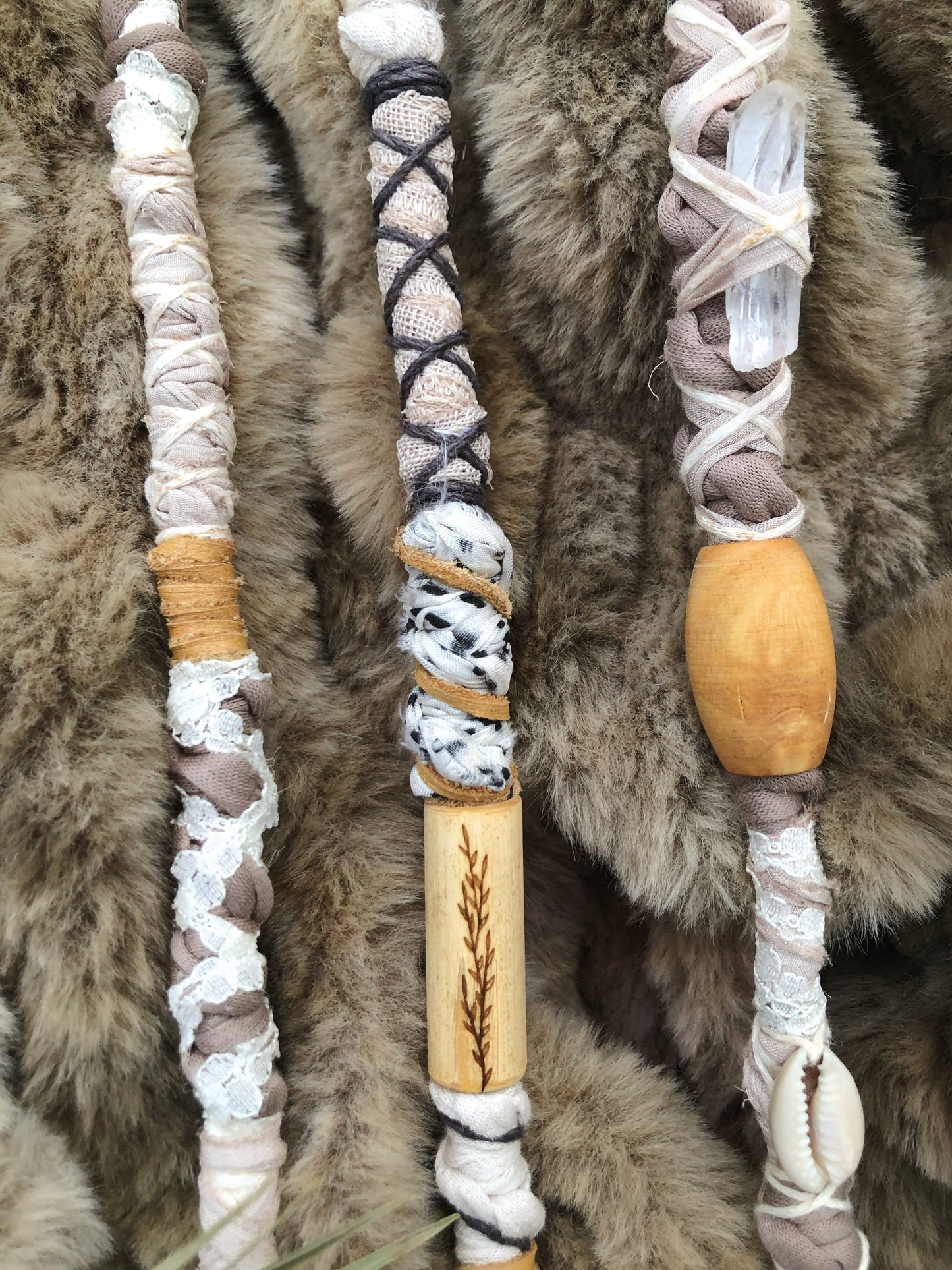 Ethereal Earth Set of 3 Loop Hairwraps 18.5-22”