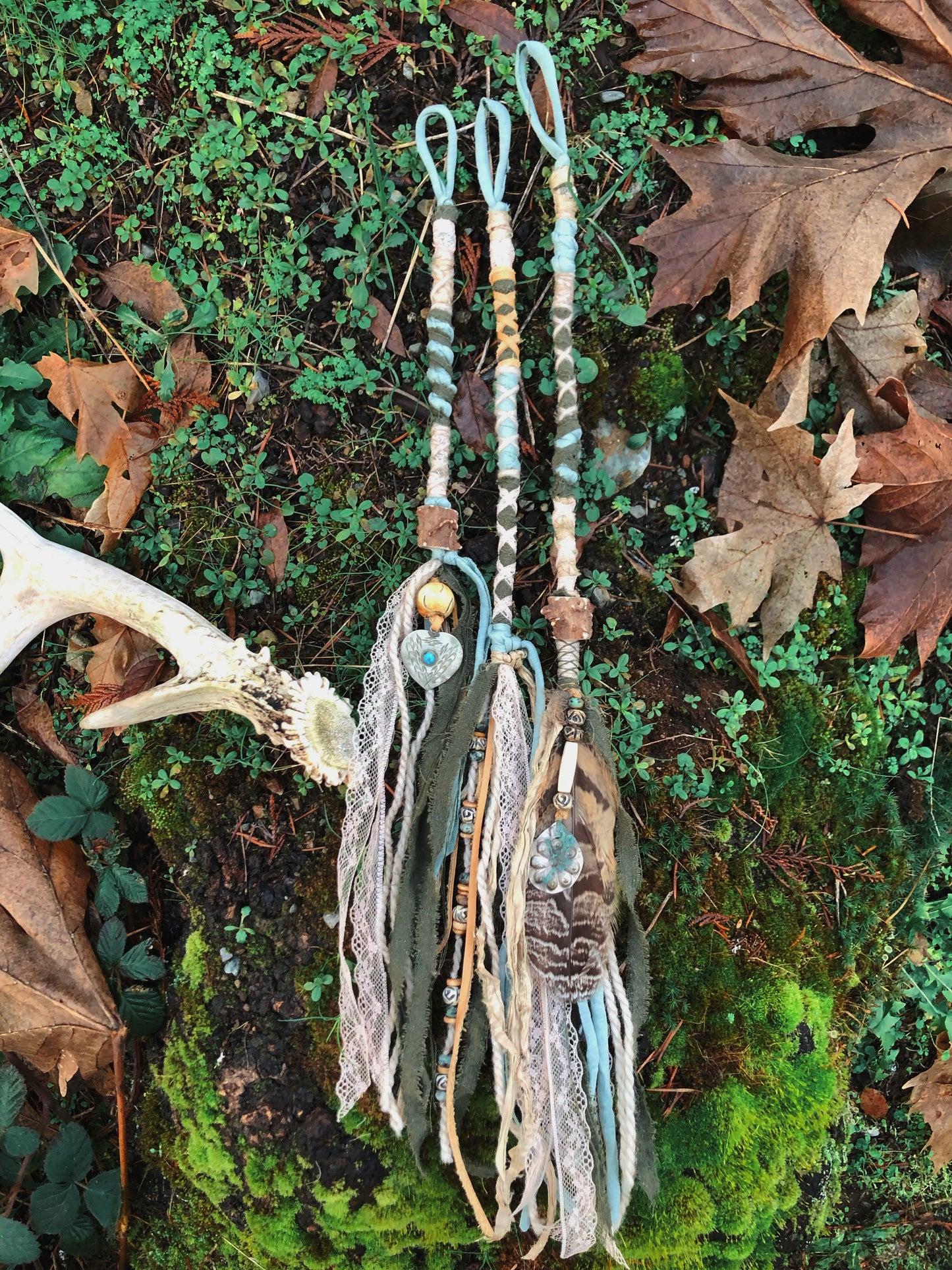 Set of 3 Tribal Folklore Hairwraps 18-21”