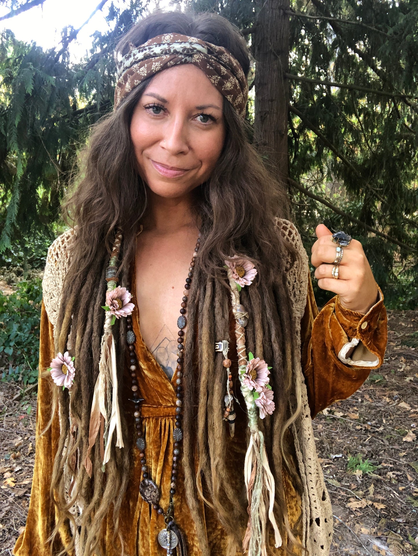 ONE Made To Order Boho Botanical Hairwrap
