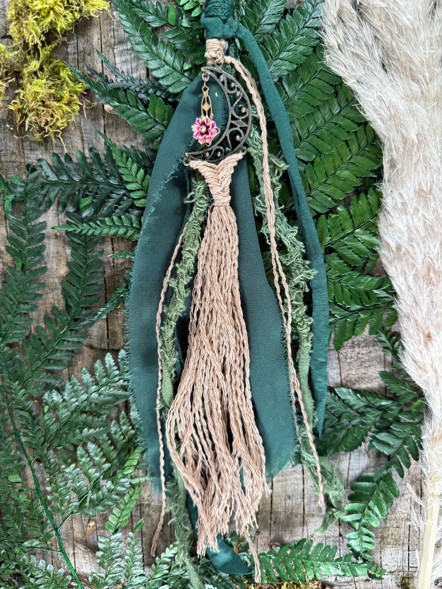 Moss Loop Hairwrap Dreadlock Accessory 20.5”