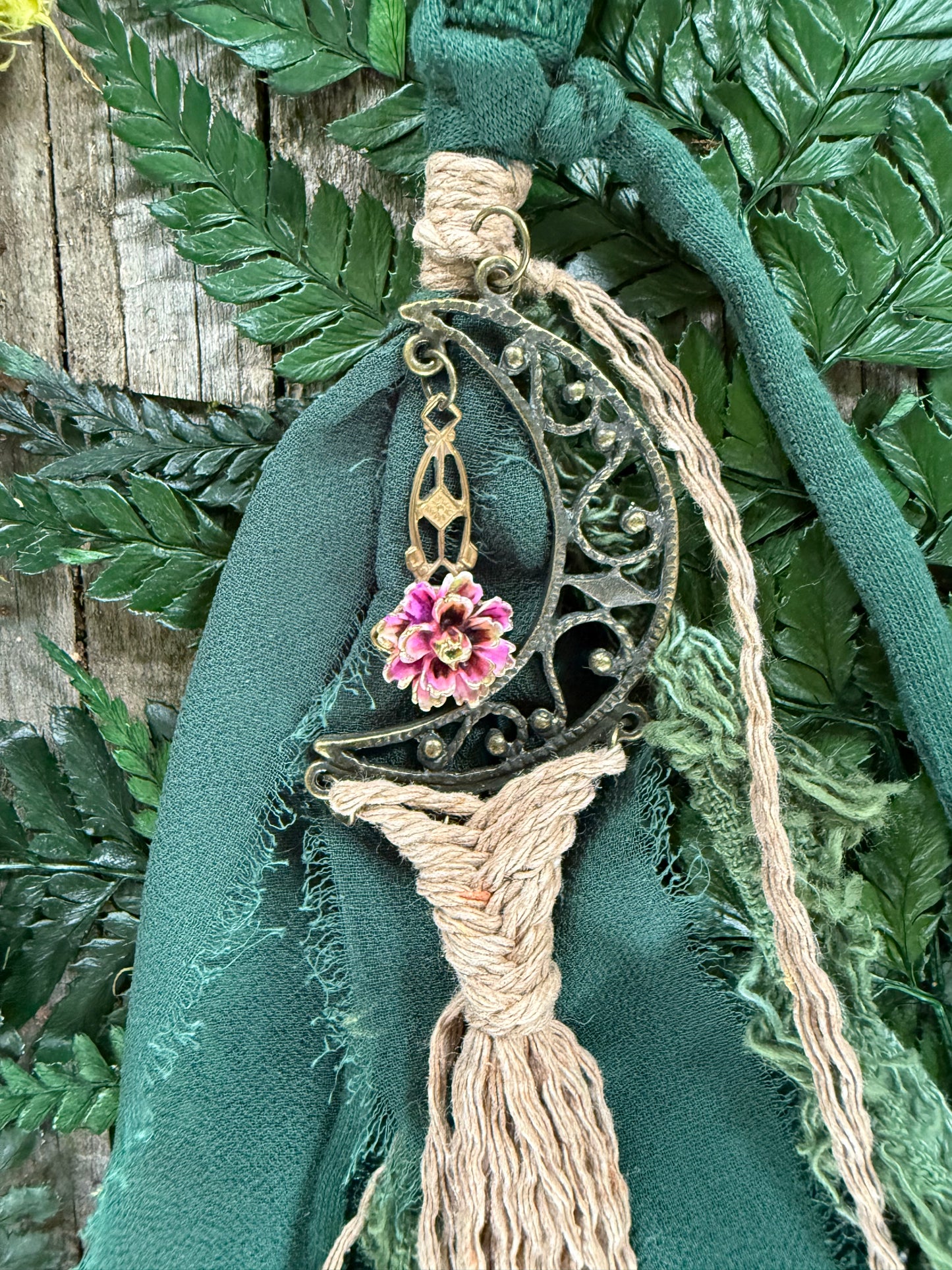 Moss Loop Hairwrap Dreadlock Accessory 20.5”