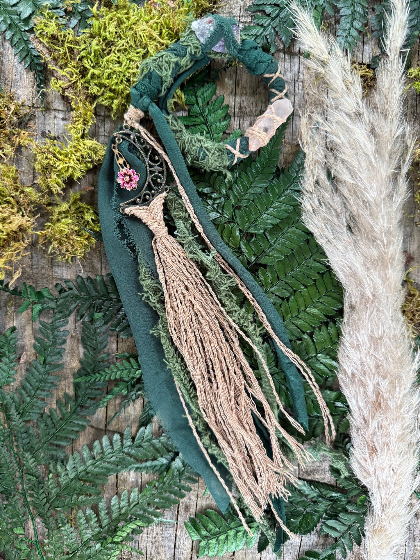 Moss Loop Hairwrap Dreadlock Accessory 20.5”