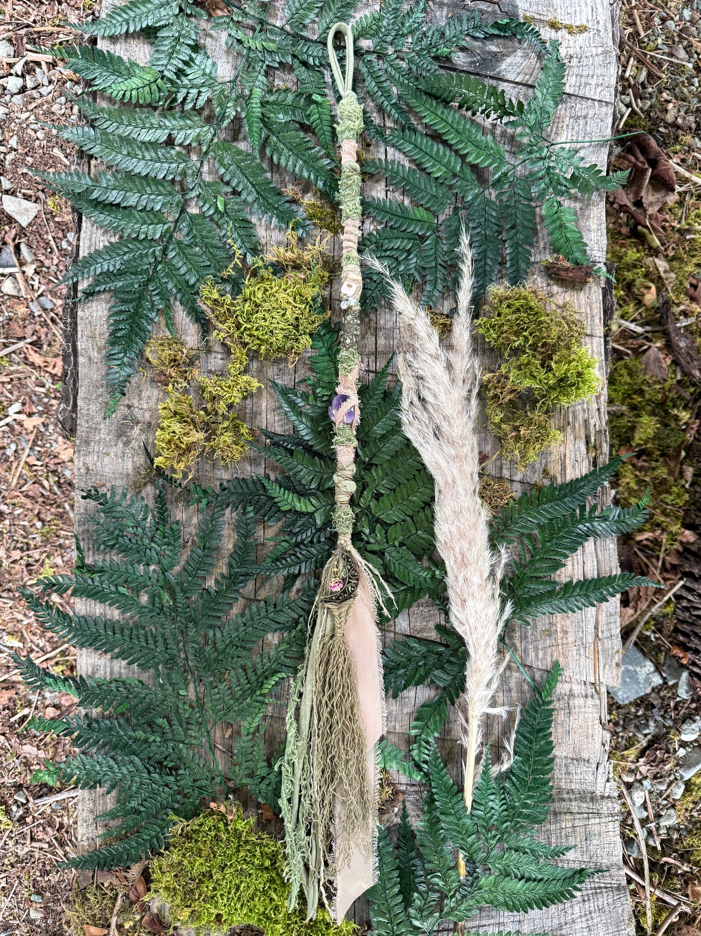 Moss Loop Hairwrap Dreadlock Accessory 26.5”