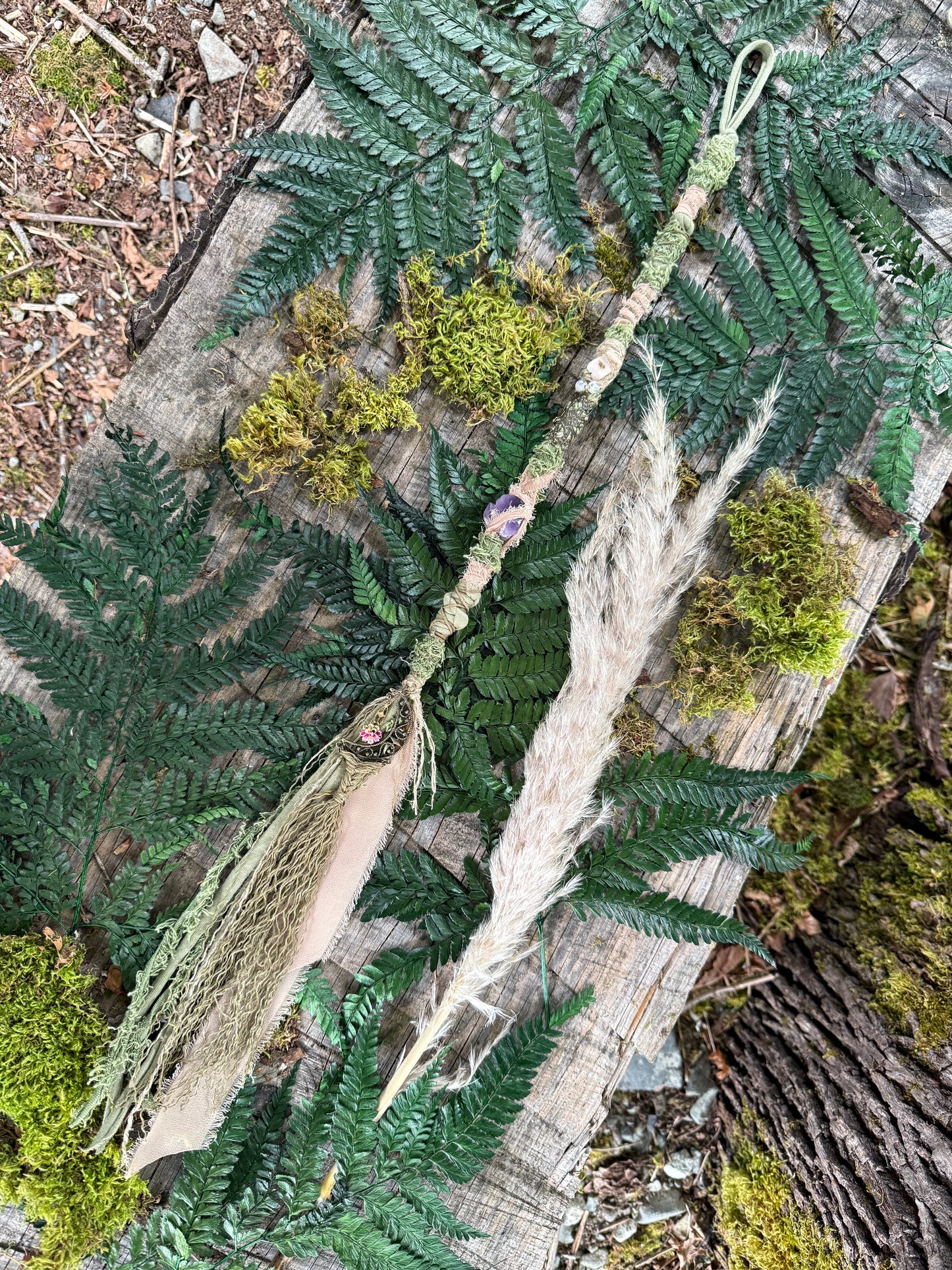 Moss Loop Hairwrap Dreadlock Accessory 26.5”