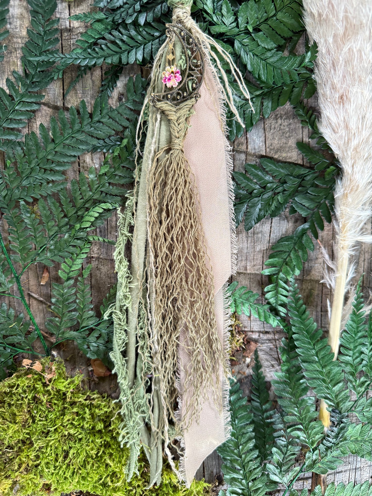 Moss Loop Hairwrap Dreadlock Accessory 26.5”