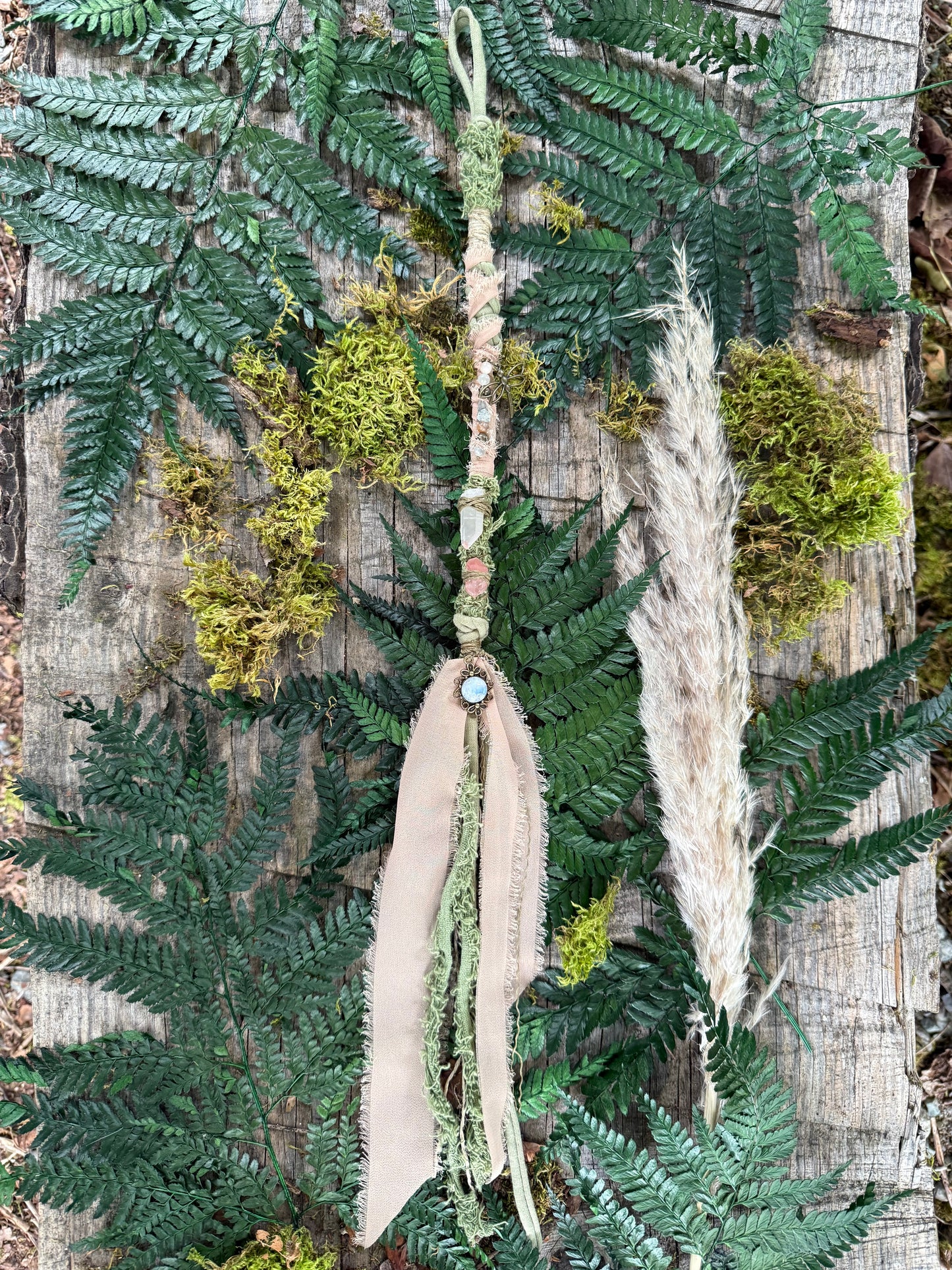 Moss Loop Hairwrap Dreadlock Accessory 22”