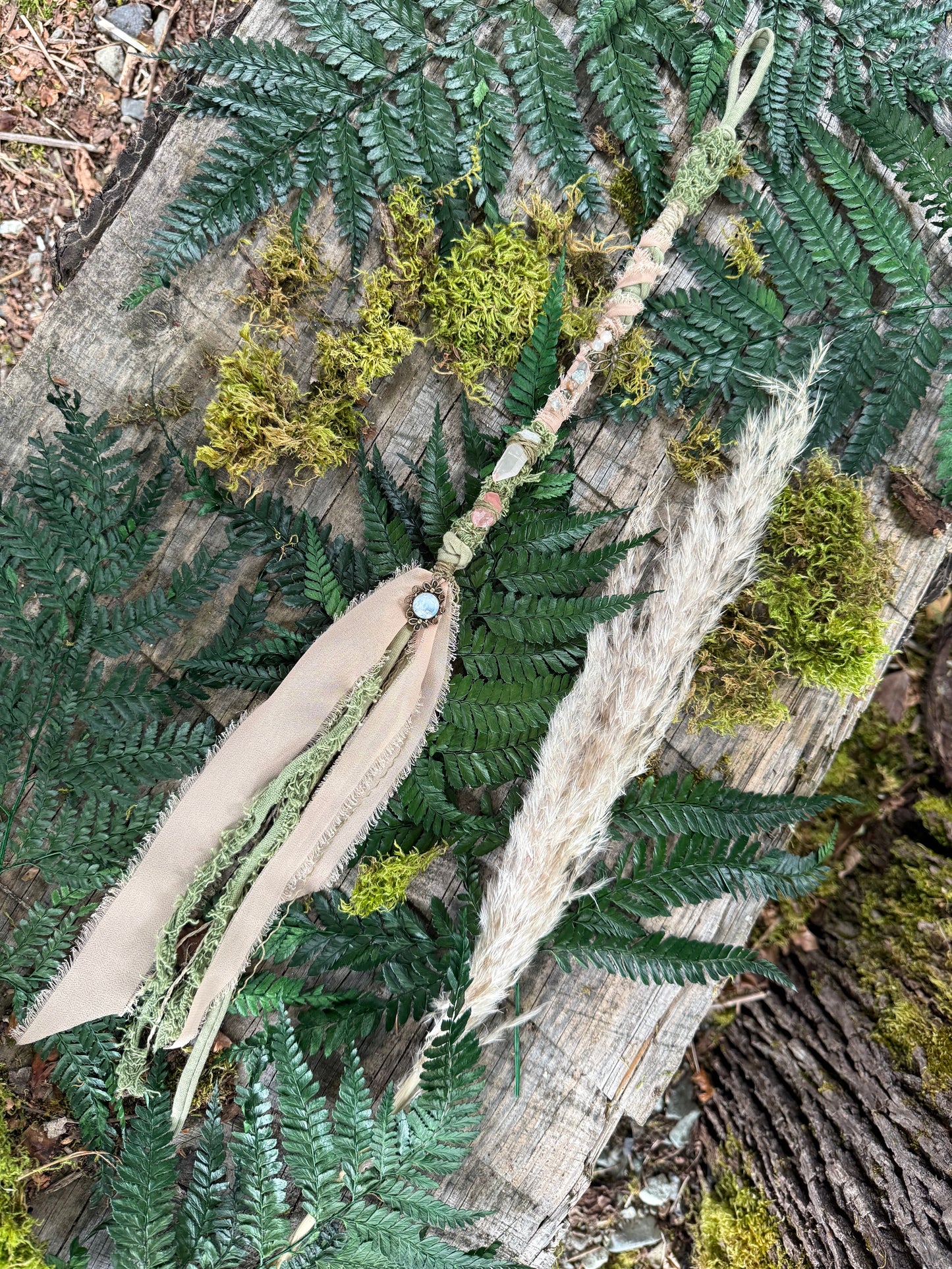 Moss Loop Hairwrap Dreadlock Accessory 22”