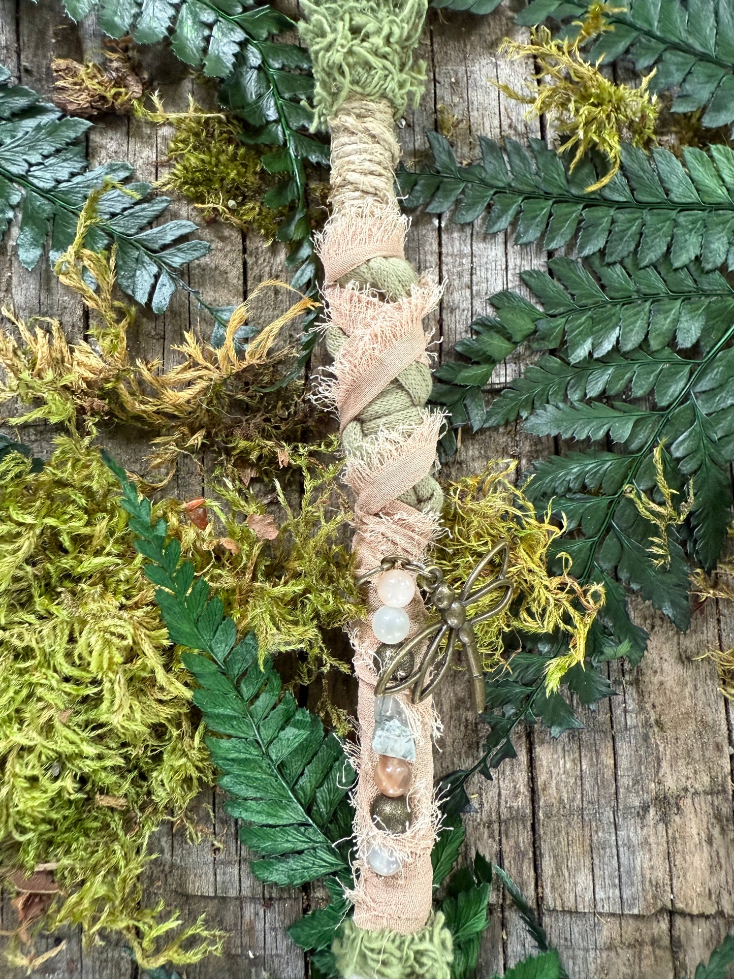 Moss Loop Hairwrap Dreadlock Accessory 22”