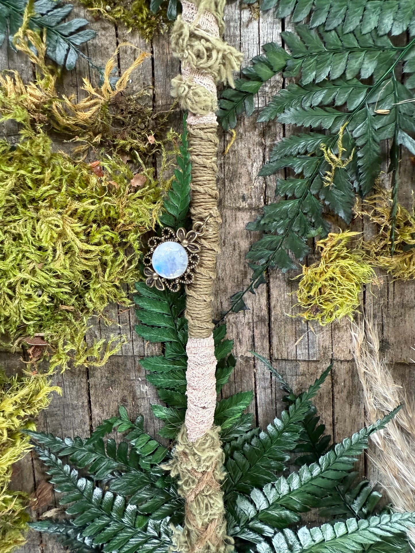 Moss Loop Hairwrap Dreadlock Accessory 30”