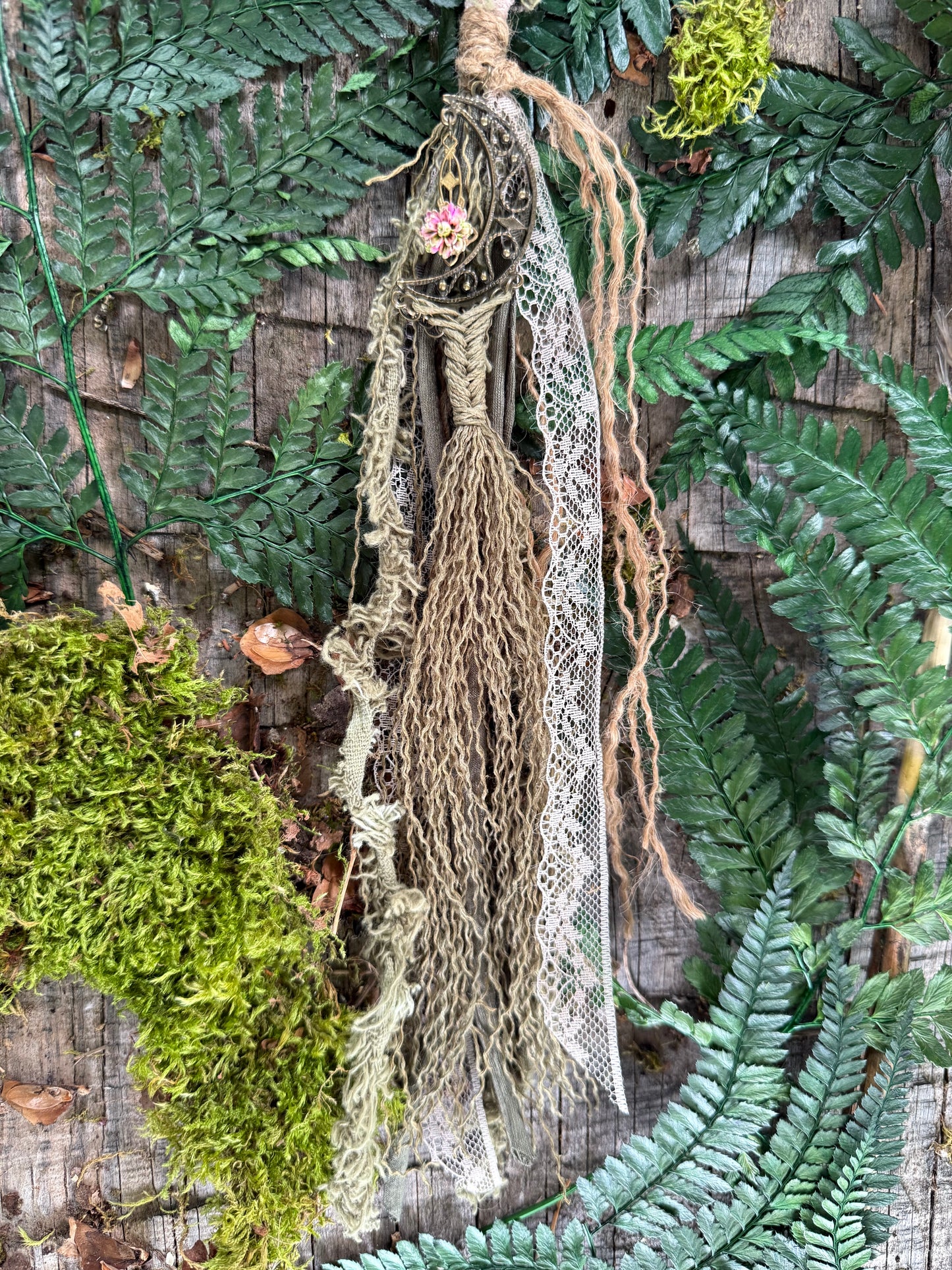 Moss Loop Hairwrap Dreadlock Accessory 30”