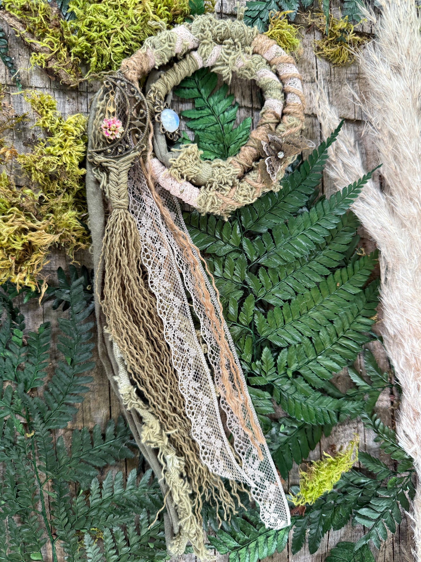 Moss Loop Hairwrap Dreadlock Accessory 30”