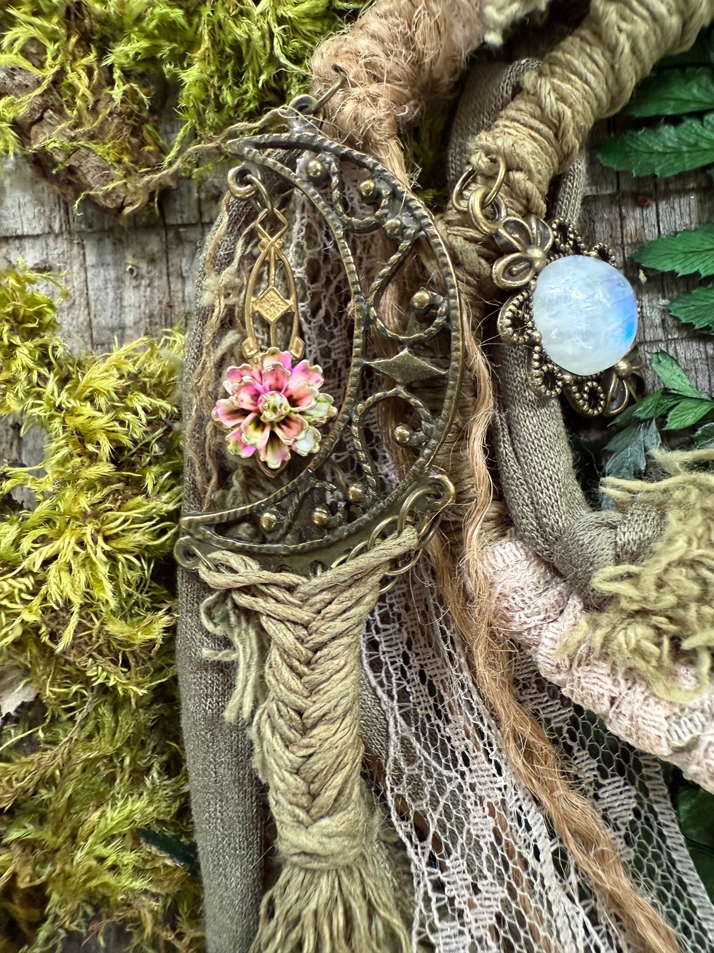 Moss Loop Hairwrap Dreadlock Accessory 30”