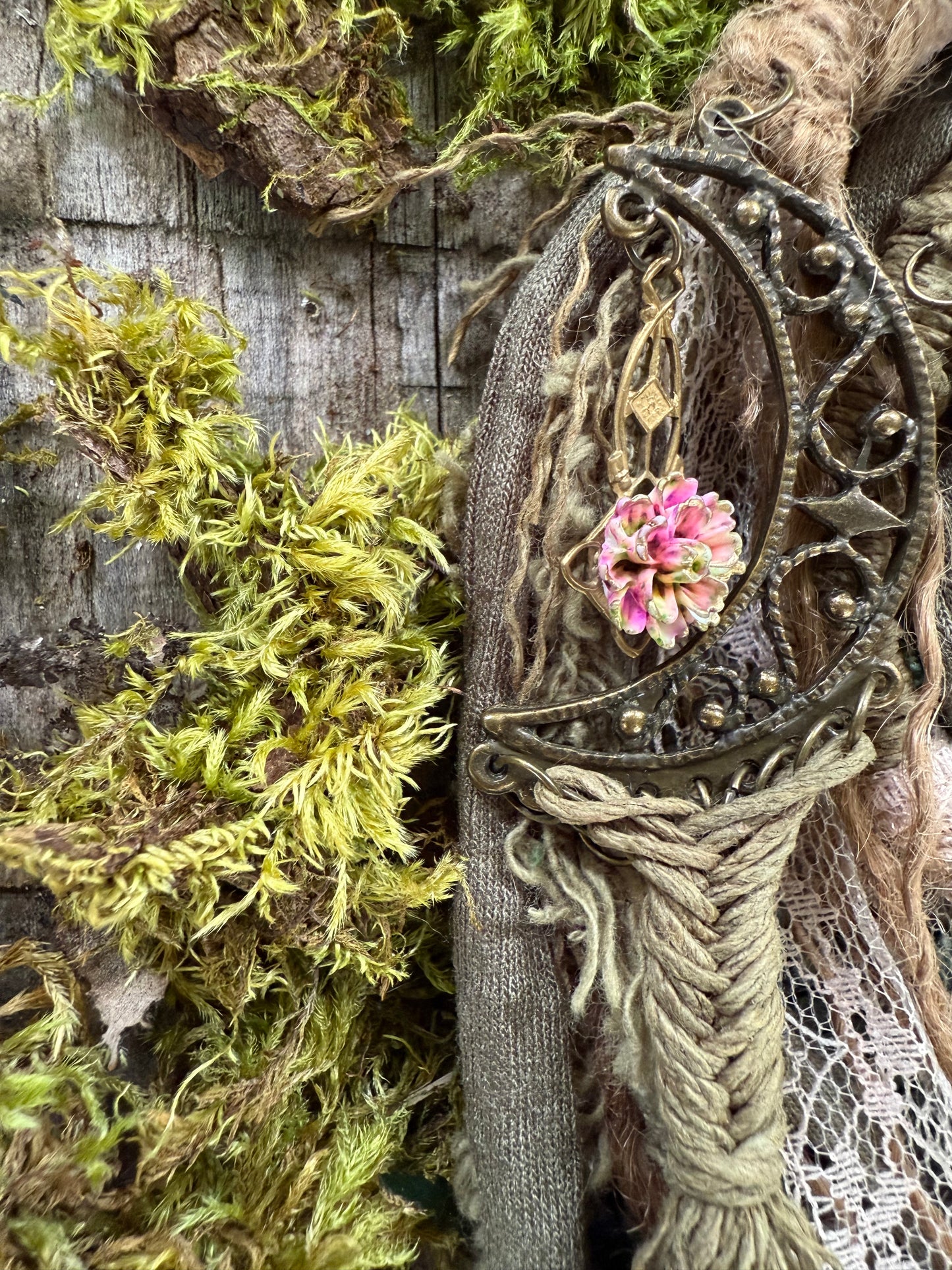 Moss Loop Hairwrap Dreadlock Accessory 30”