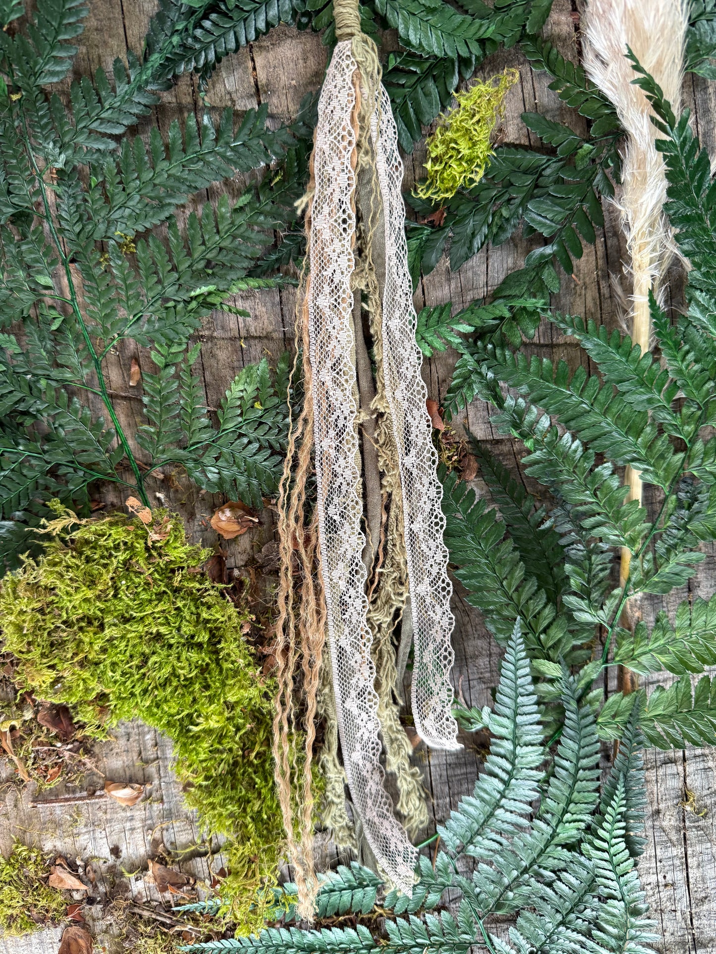 Moss Loop Hairwrap Dreadlock Accessory 30”