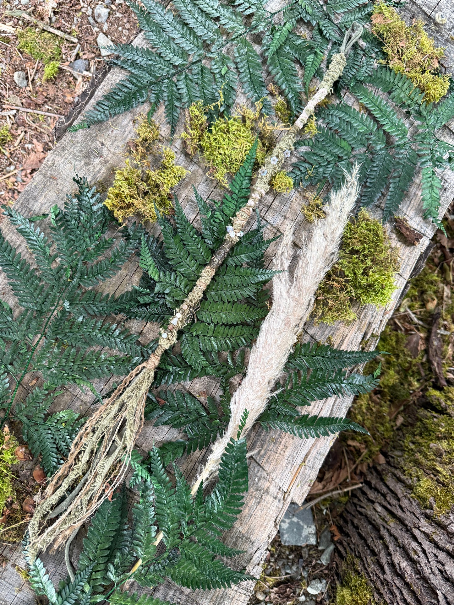 Moss Loop Hairwrap Dreadlock Accessory 27”