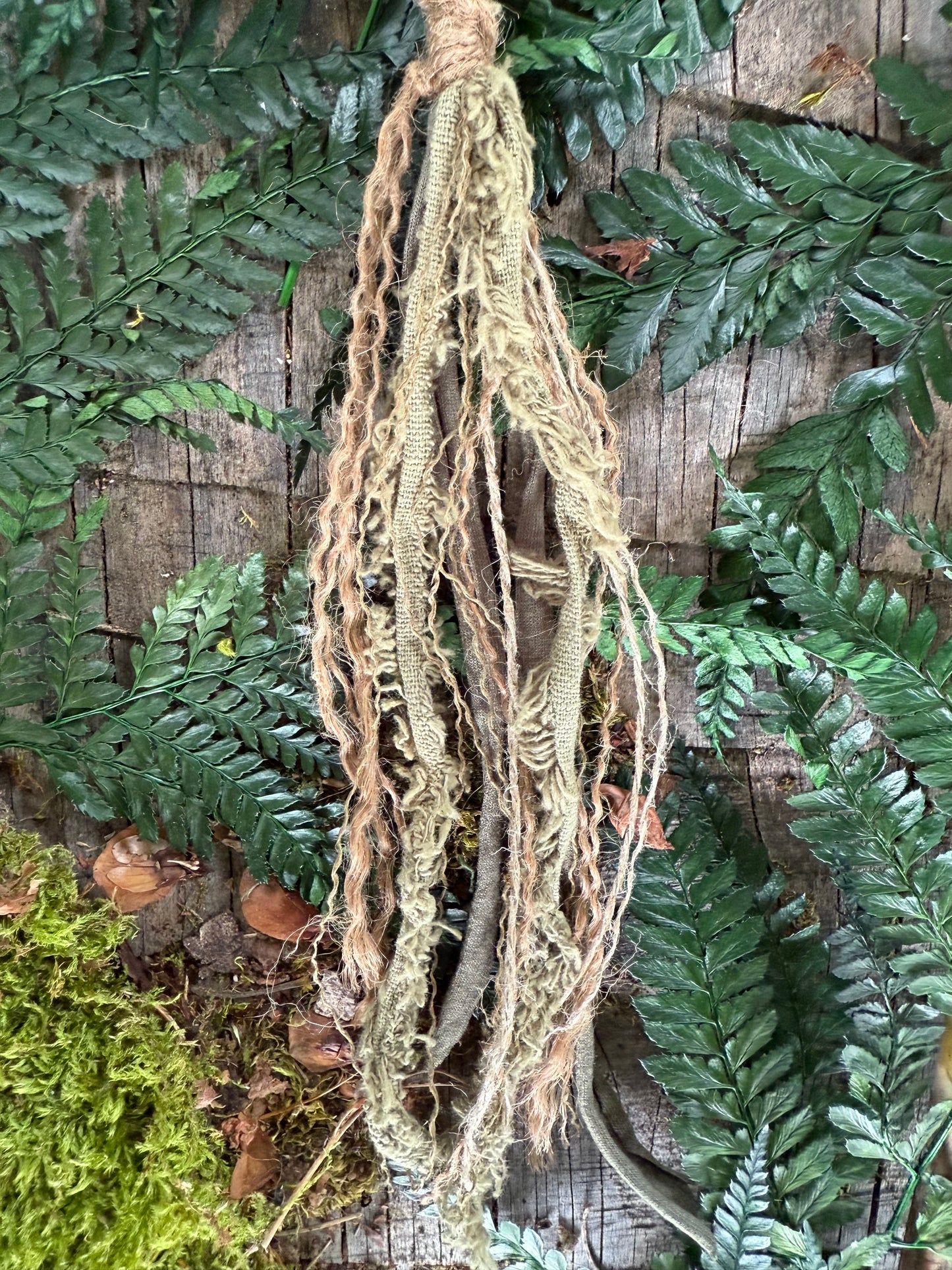 Moss Loop Hairwrap Dreadlock Accessory 27”