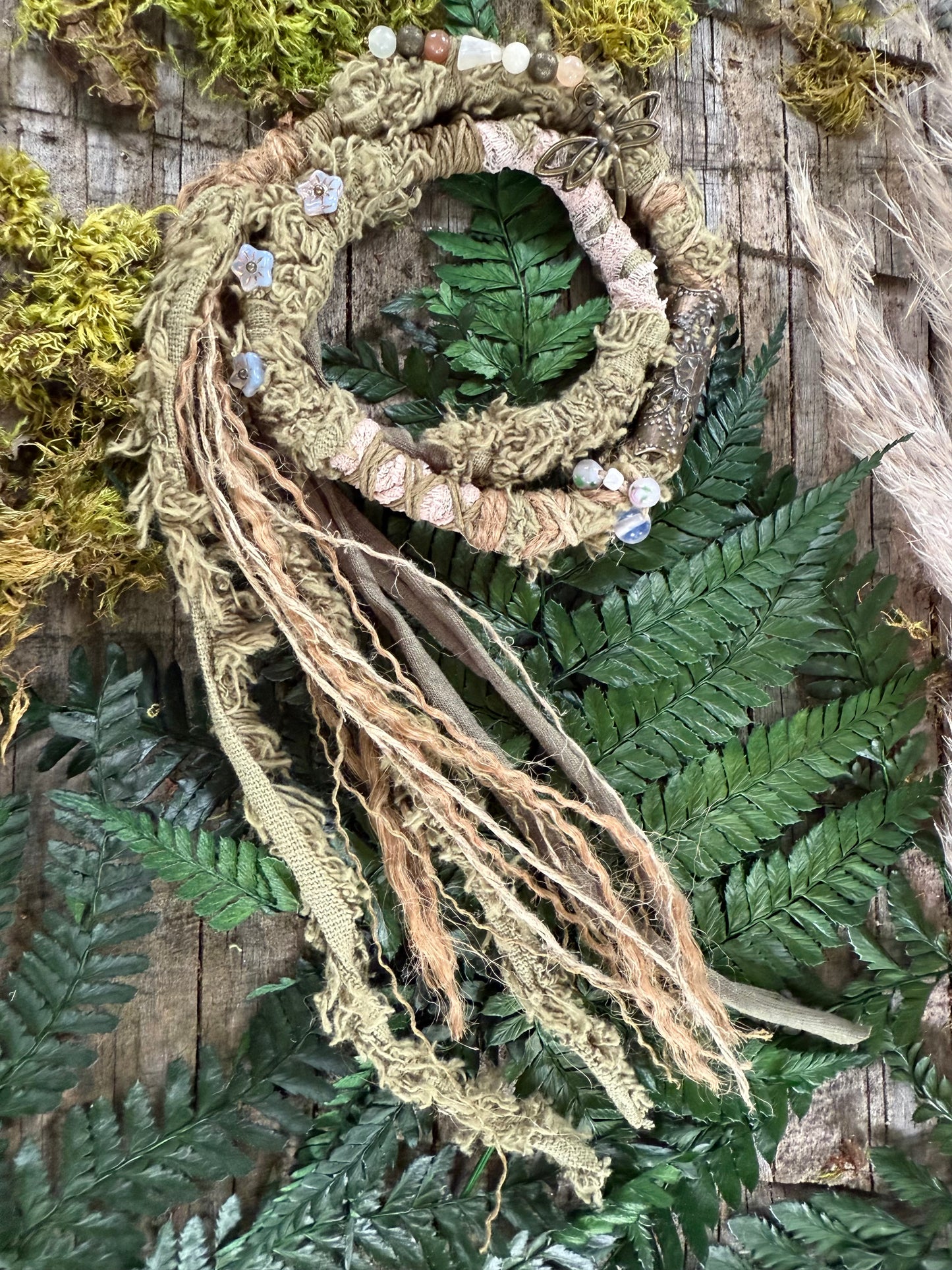 Moss Loop Hairwrap Dreadlock Accessory 27”
