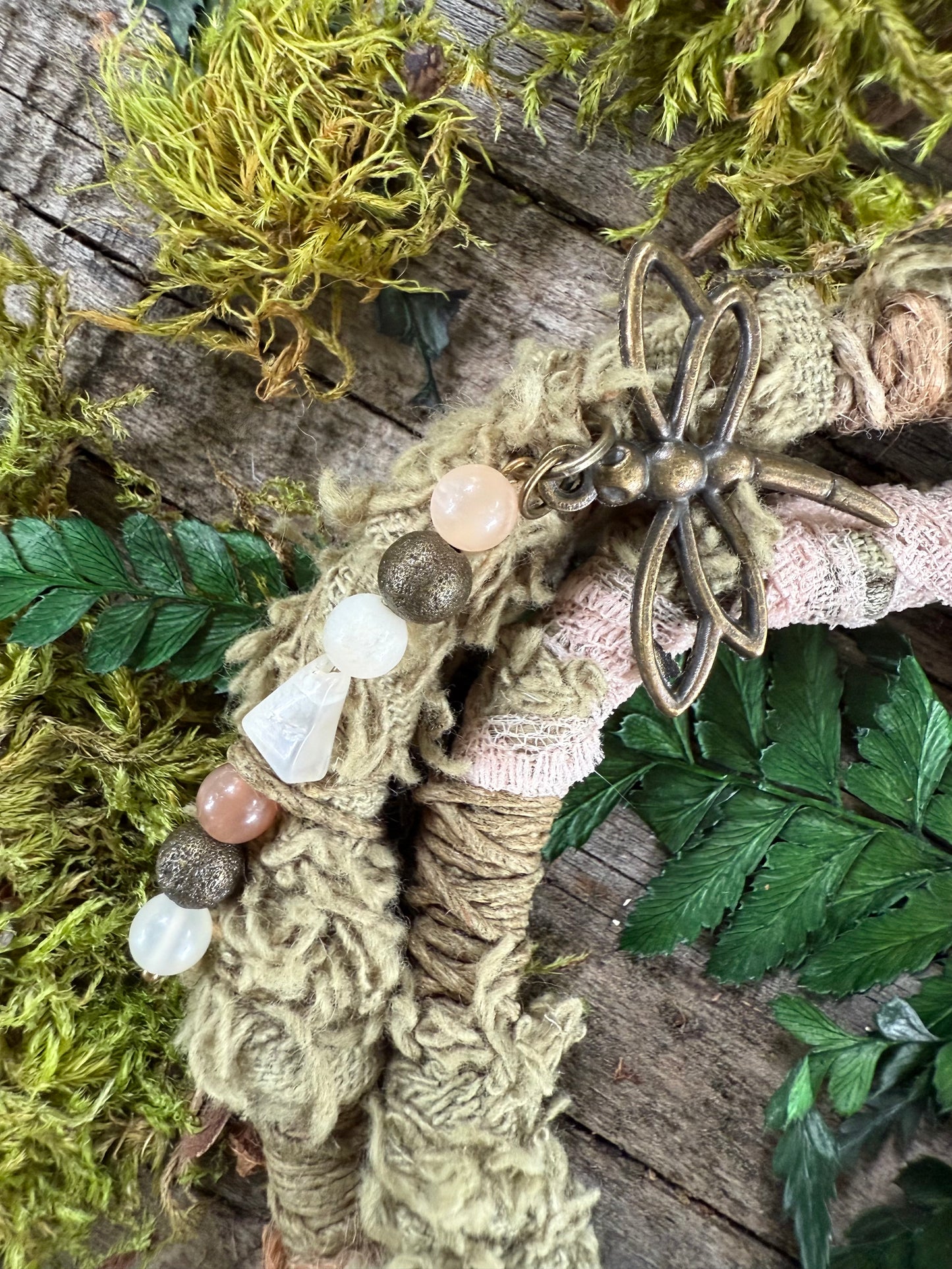 Moss Loop Hairwrap Dreadlock Accessory 27”