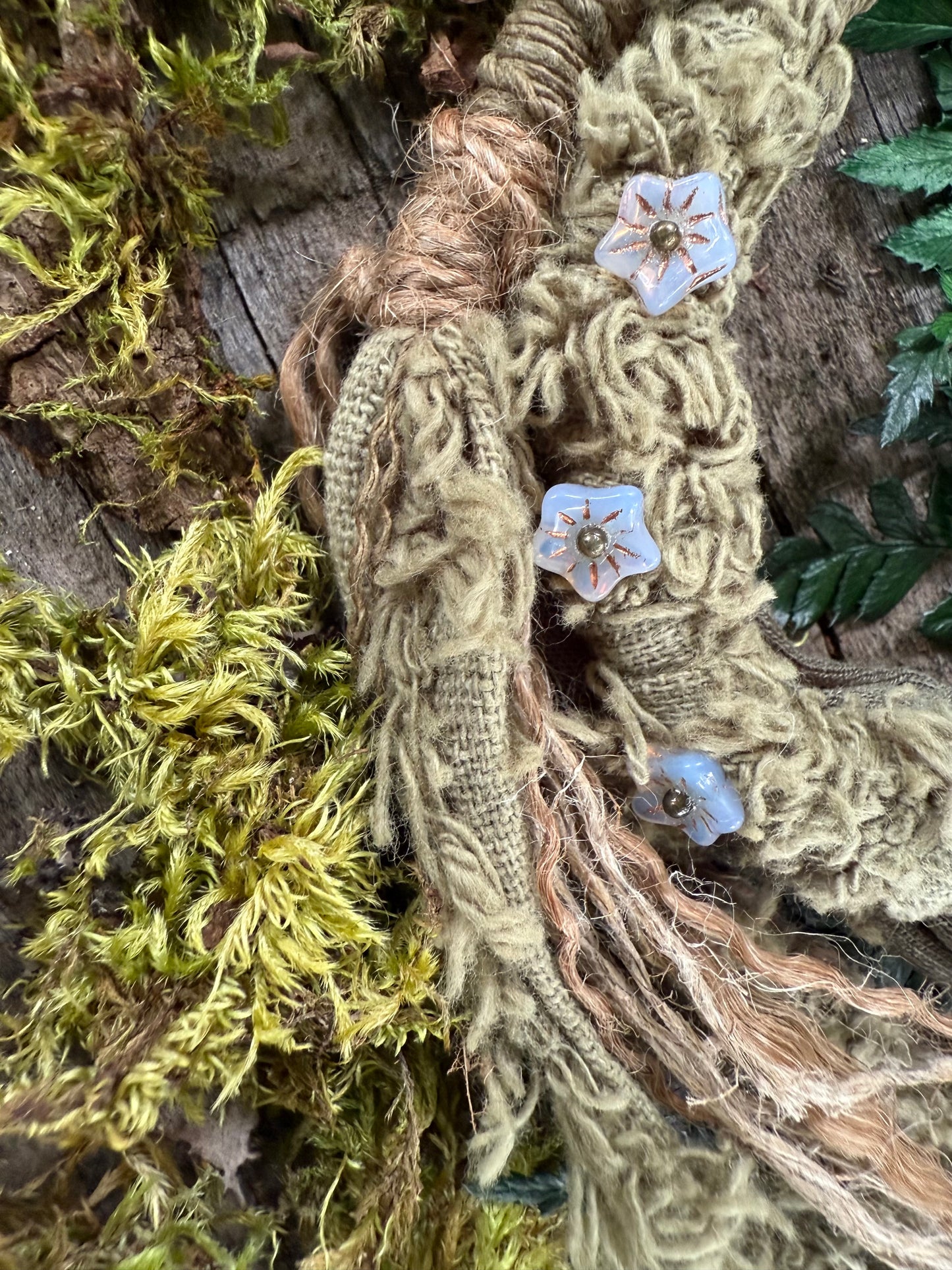Moss Loop Hairwrap Dreadlock Accessory 27”