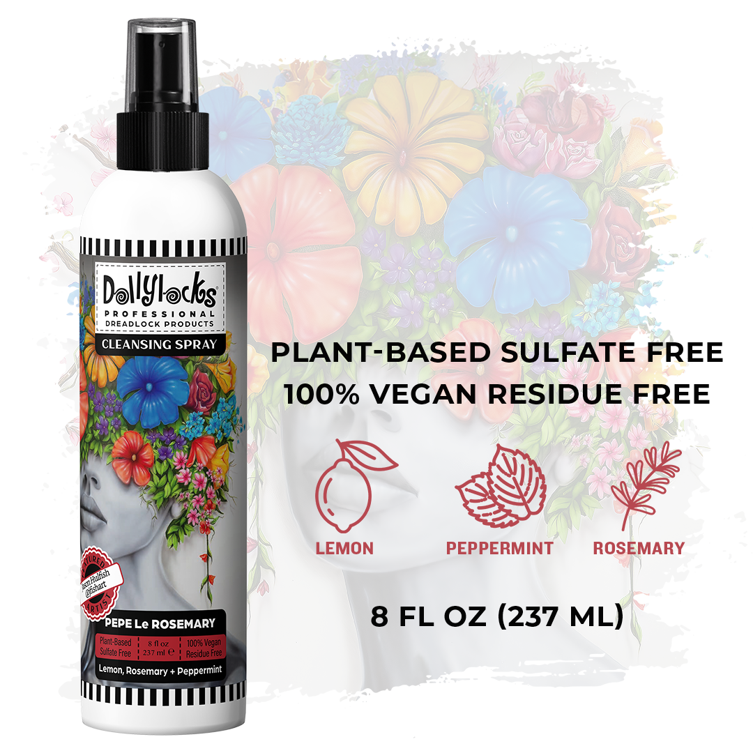 Dollylocks Cleansing Spray (8oz) - Pepe Le Rosemary