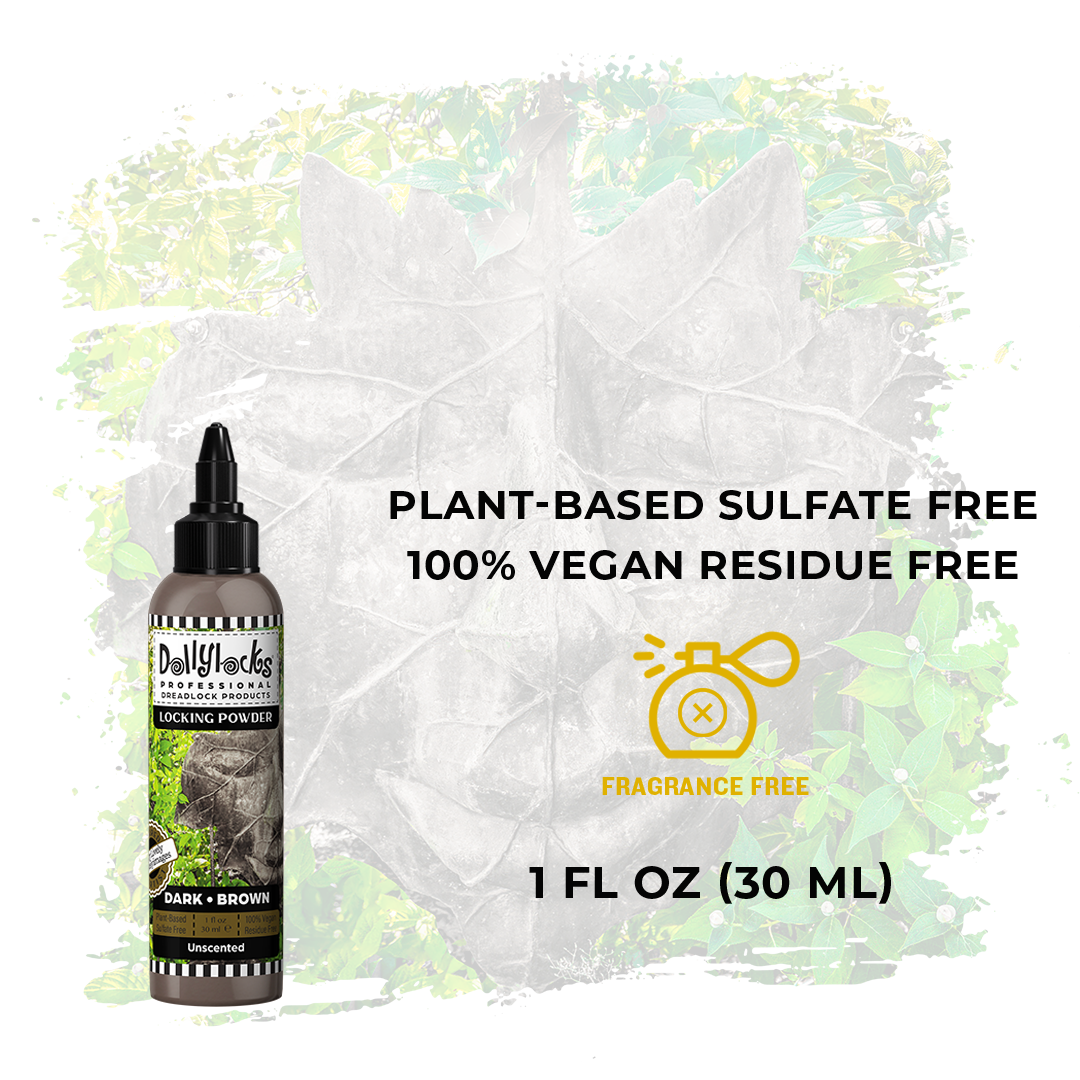 Dollylocks Dry Shampoo Locking Powder (1oz) - Dark