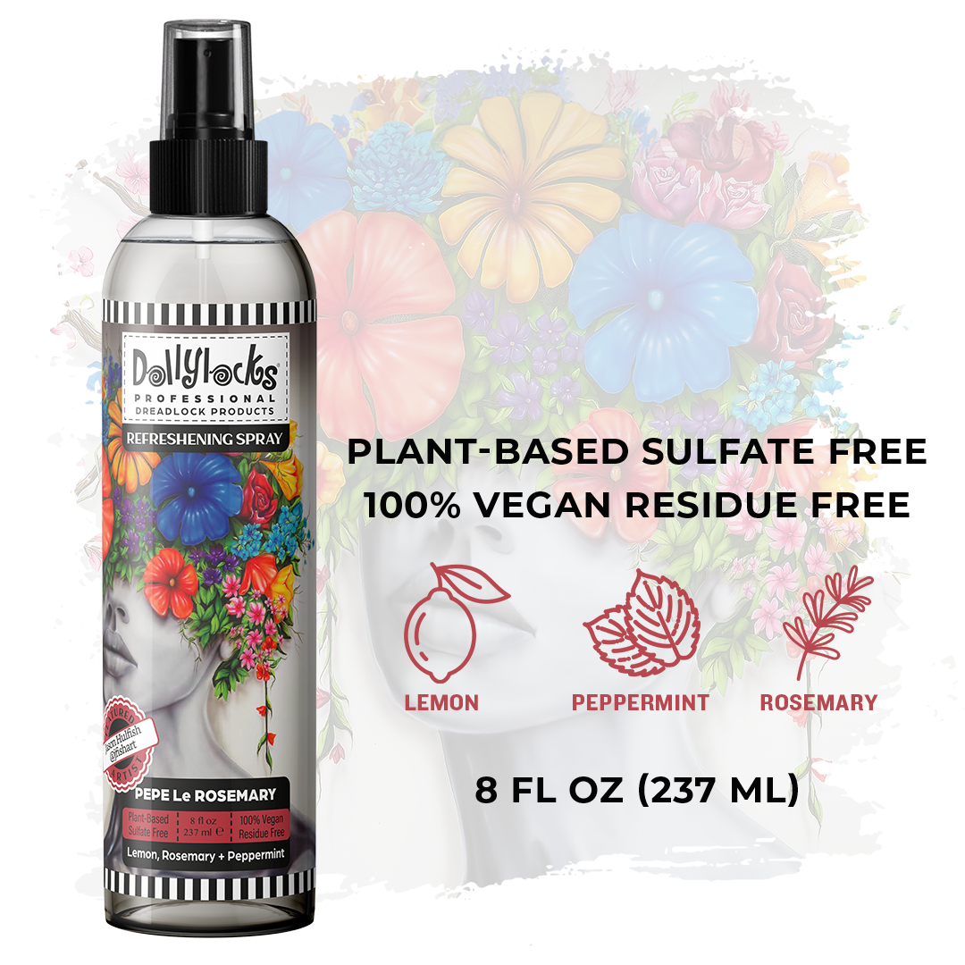 Dollylocks Refreshening Spray (8oz) - Pepe Le Rosemary