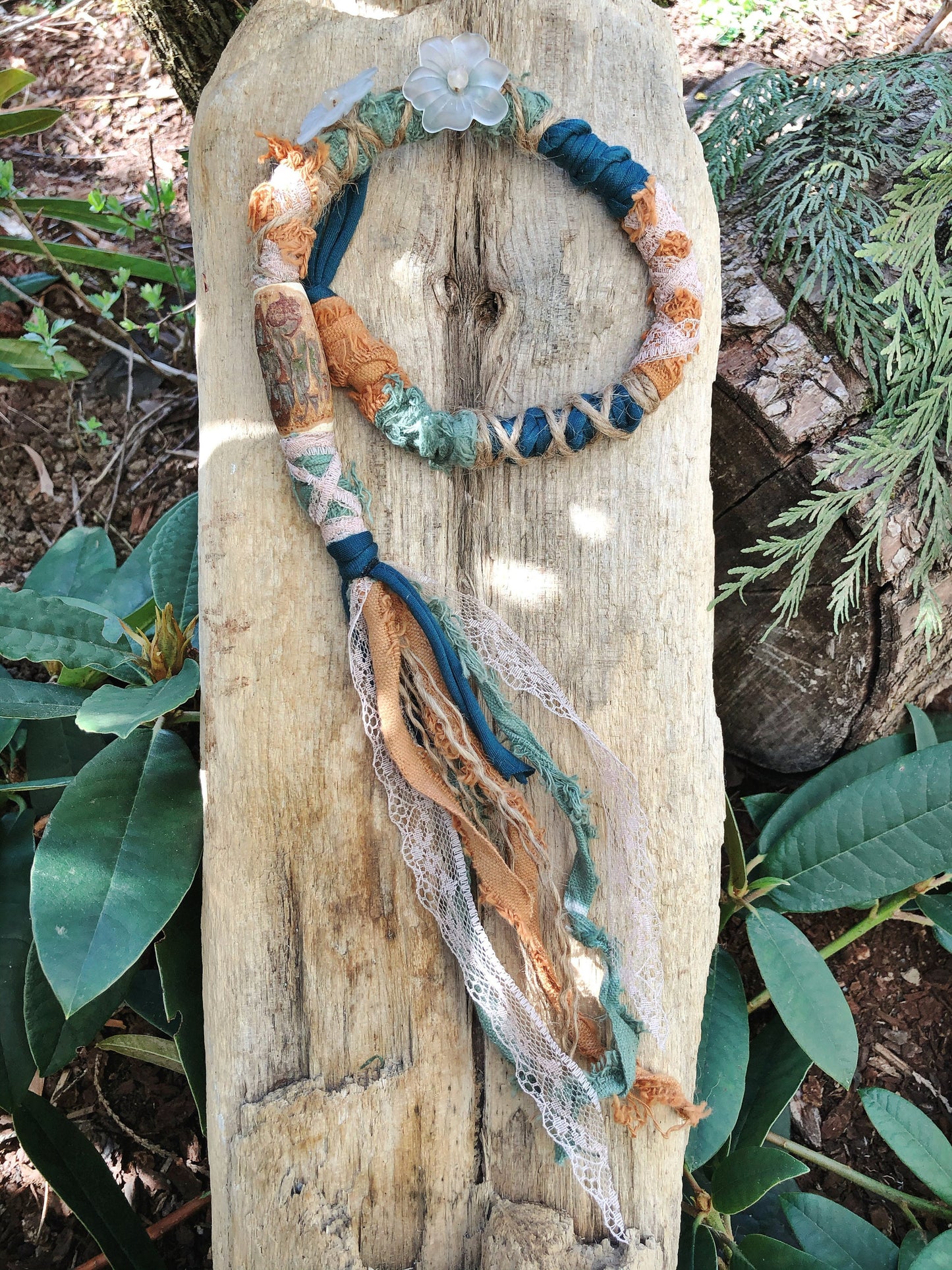 Vegan Hairwrap, Dreadwrap, Fabric Loc Extension, Dreadlock Accessories