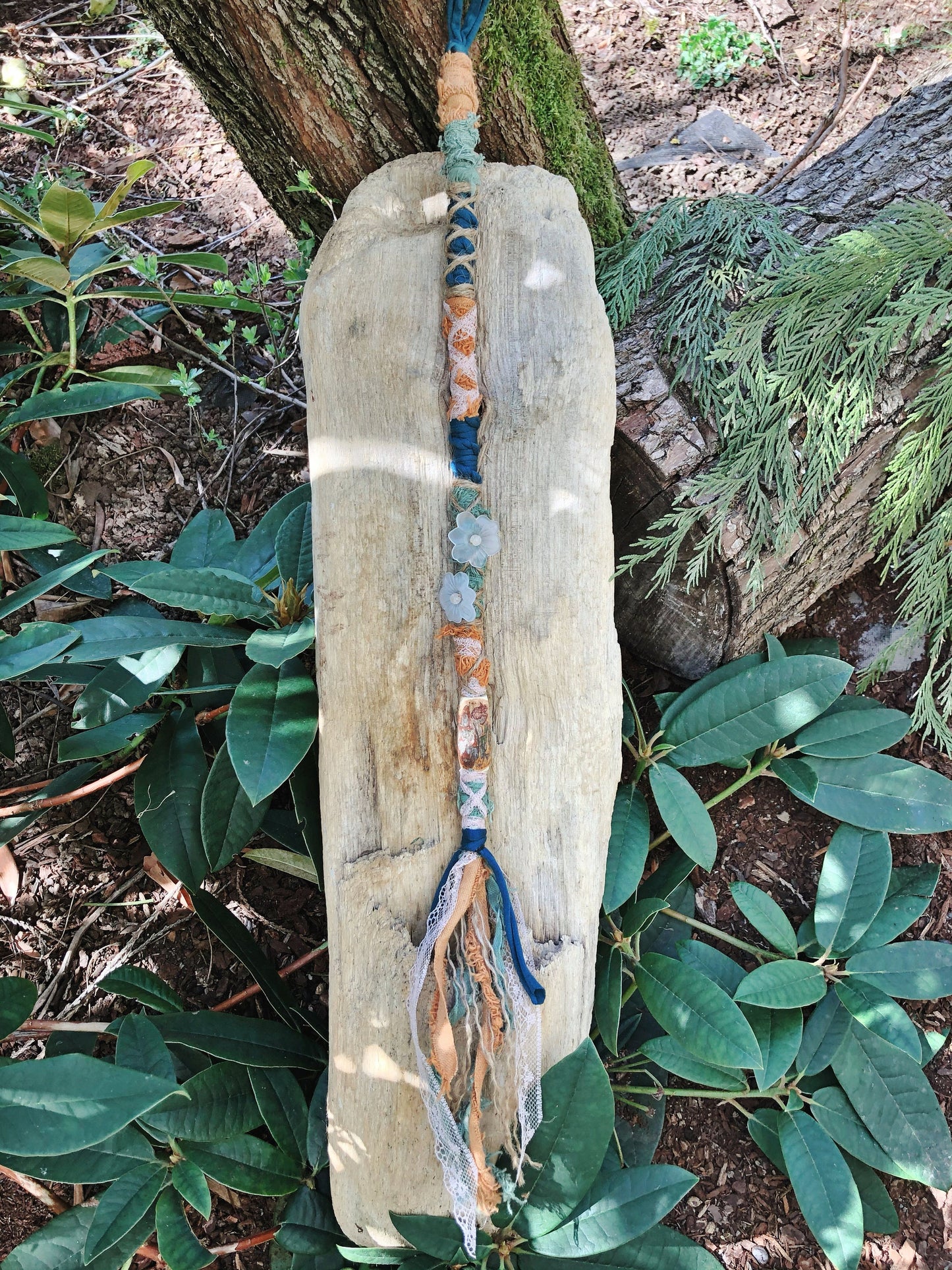 Vegan Hairwrap, Dreadwrap, Fabric Loc Extension, Dreadlock Accessories