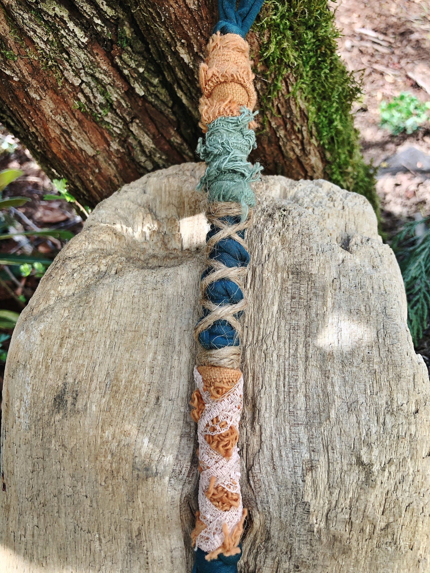 Vegan Hairwrap, Dreadwrap, Fabric Loc Extension, Dreadlock Accessories