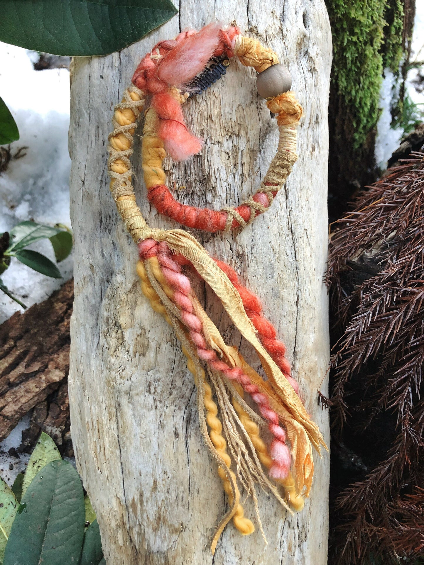 ONE Regular Loop or Clip-In Hairwrap, Dreadwrap, Fabric Loc Extension, Dreadlock Accessories
