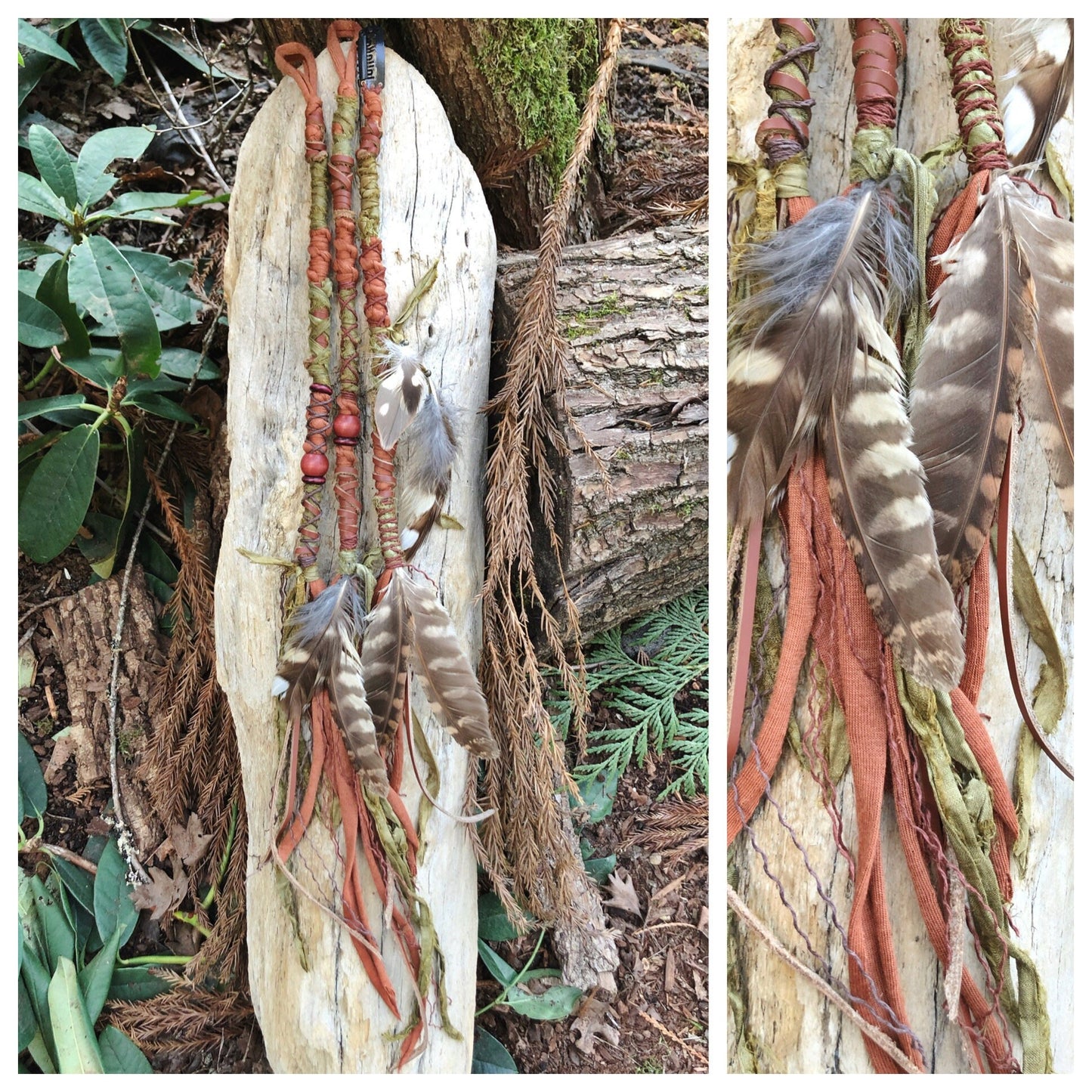 ONE Regular Loop or Clip-in Hairwrap, Dreadwrap, Fabric Loc Extension, Dreadlock Accessories