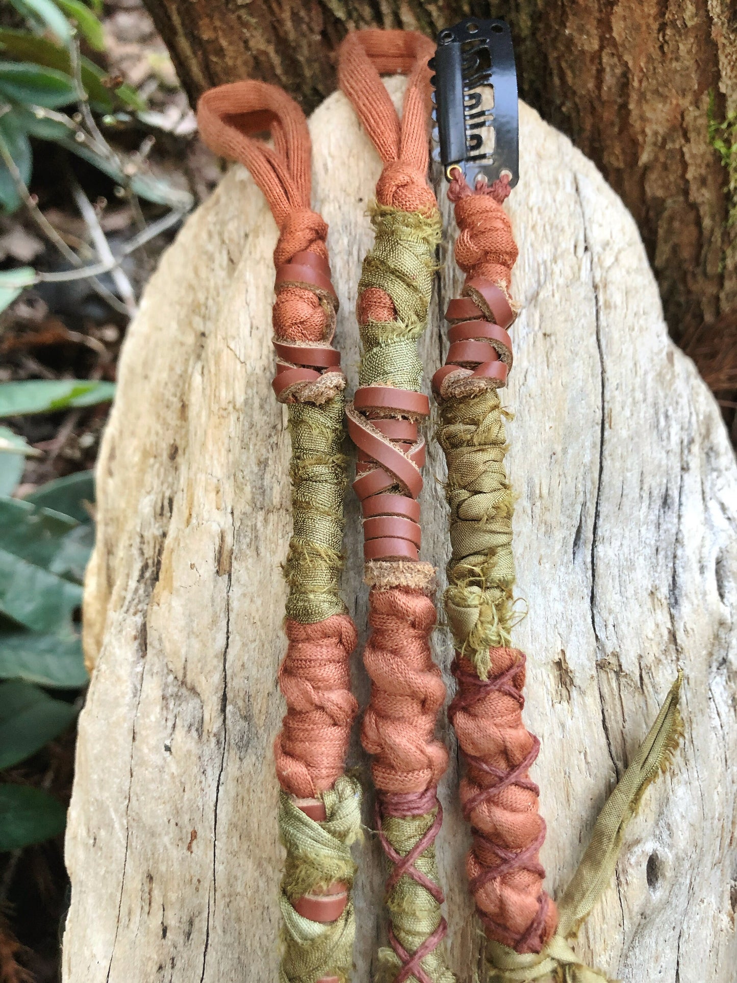 ONE Regular Loop or Clip-in Hairwrap, Dreadwrap, Fabric Loc Extension, Dreadlock Accessories