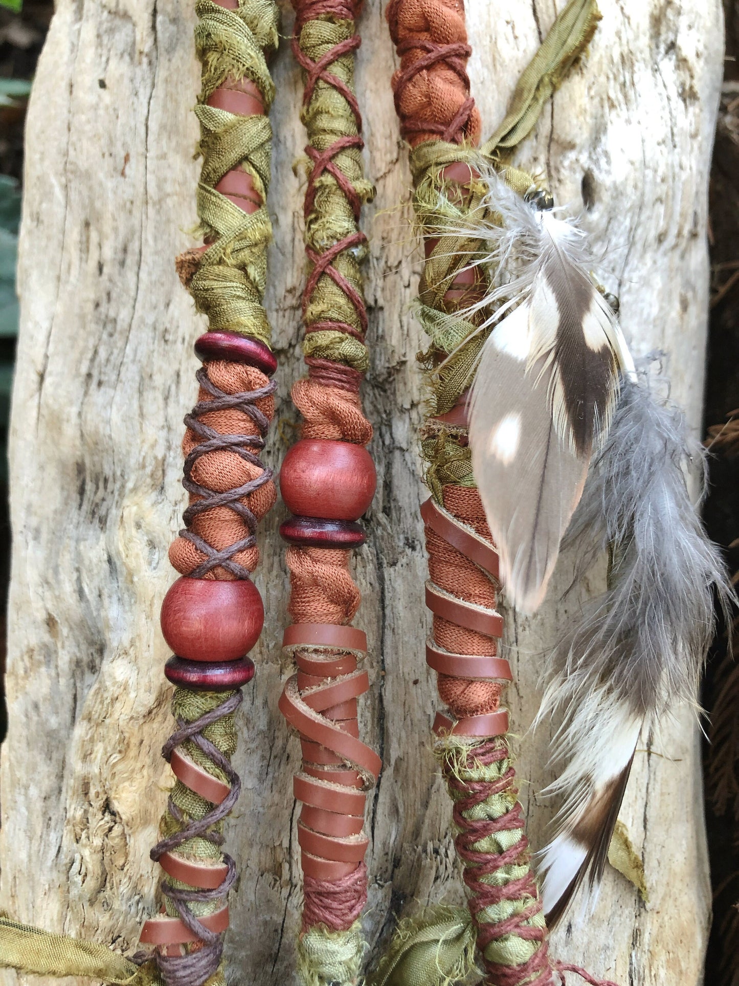 ONE Regular Loop or Clip-in Hairwrap, Dreadwrap, Fabric Loc Extension, Dreadlock Accessories