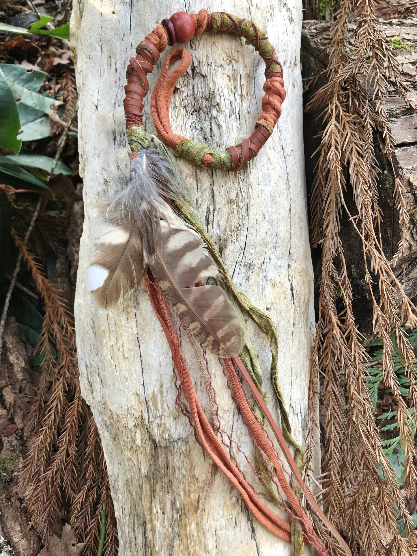 ONE Regular Loop or Clip-in Hairwrap, Dreadwrap, Fabric Loc Extension, Dreadlock Accessories
