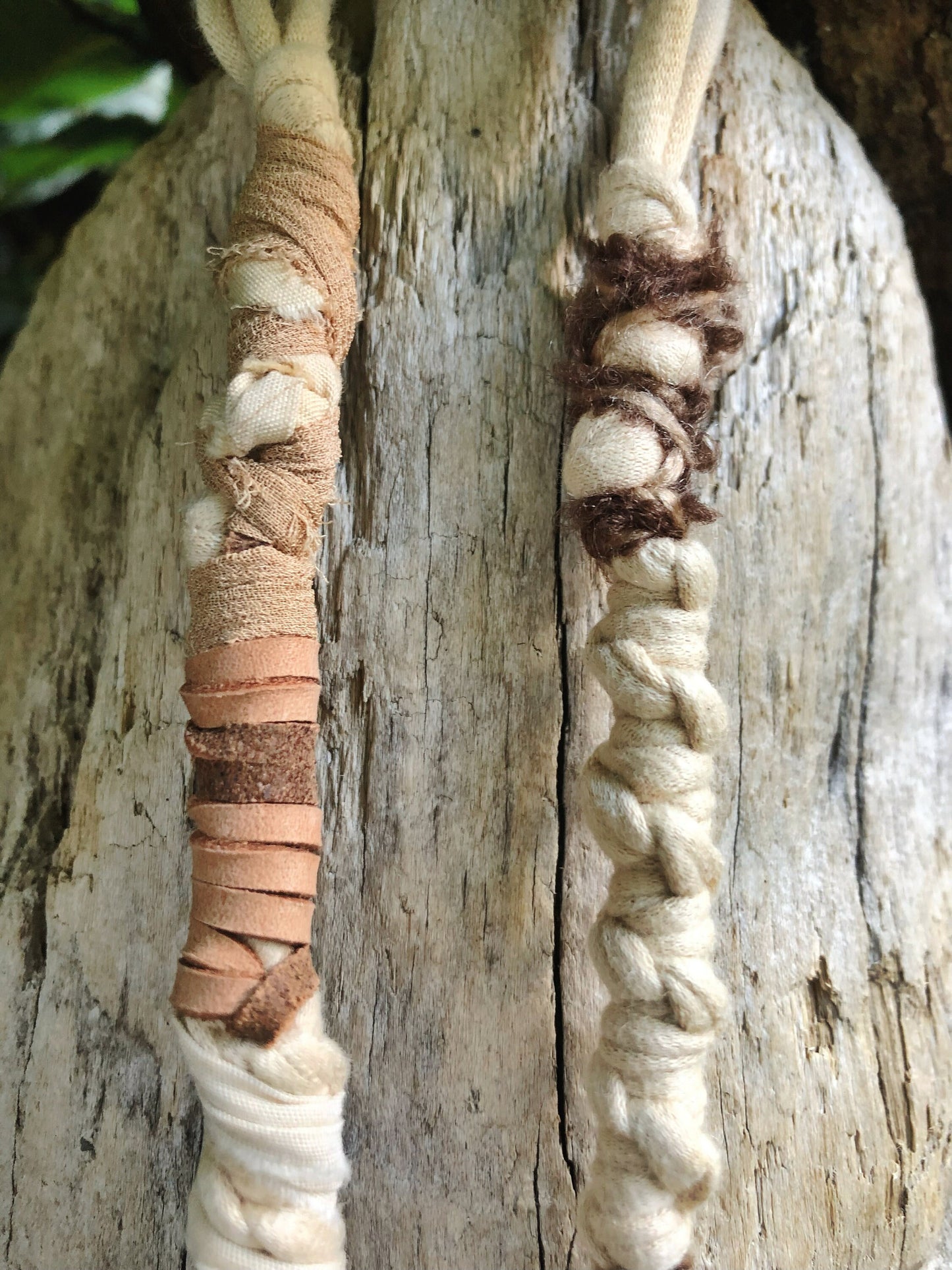 Set of 2 Hairwraps, Dreadwraps, Fabric Loc Extensions, Dreadlock Accessories