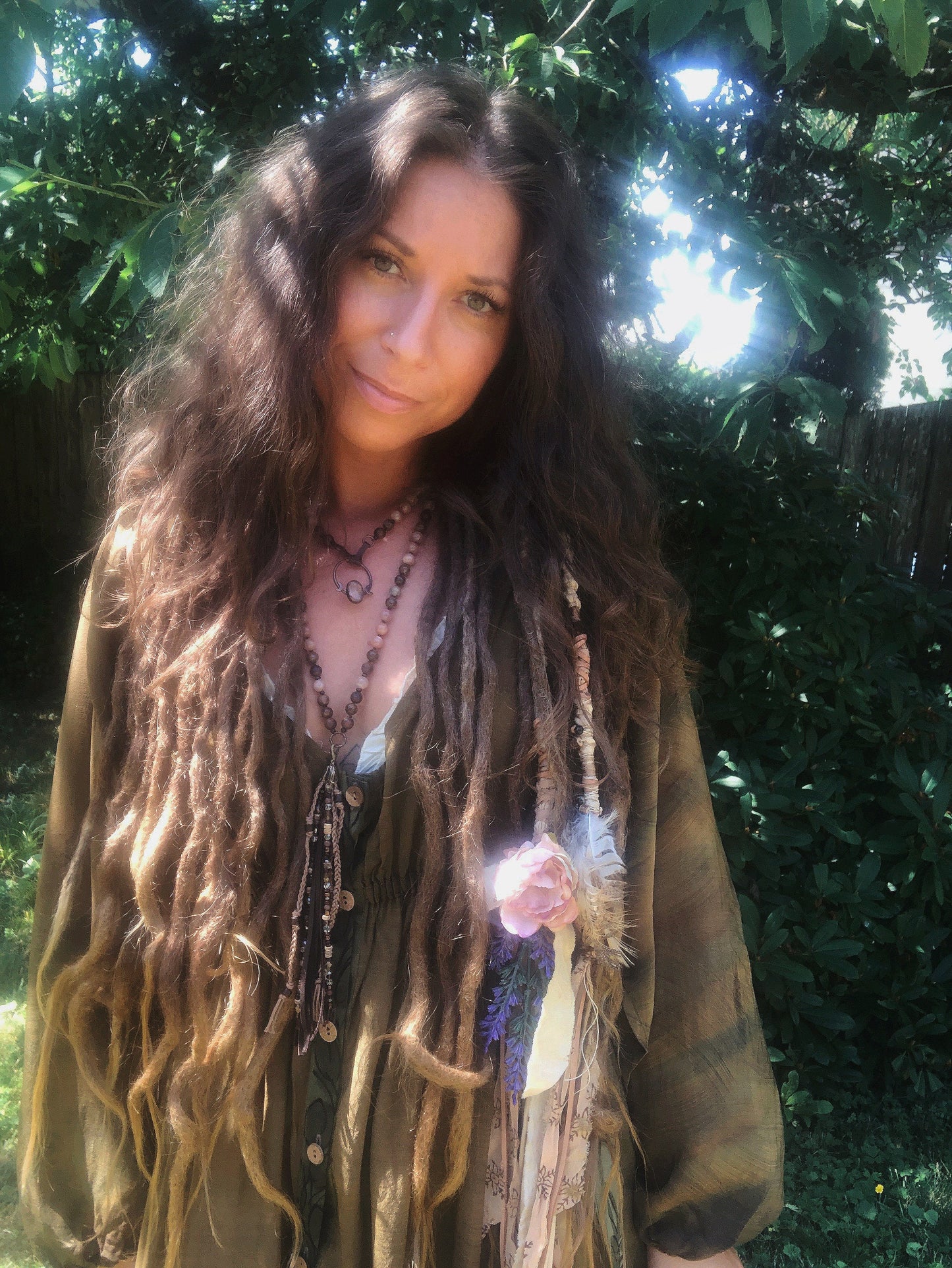 Set of 2 Hairwraps, Dreadwraps, Fabric Loc Extensions, Dreadlock Accessories