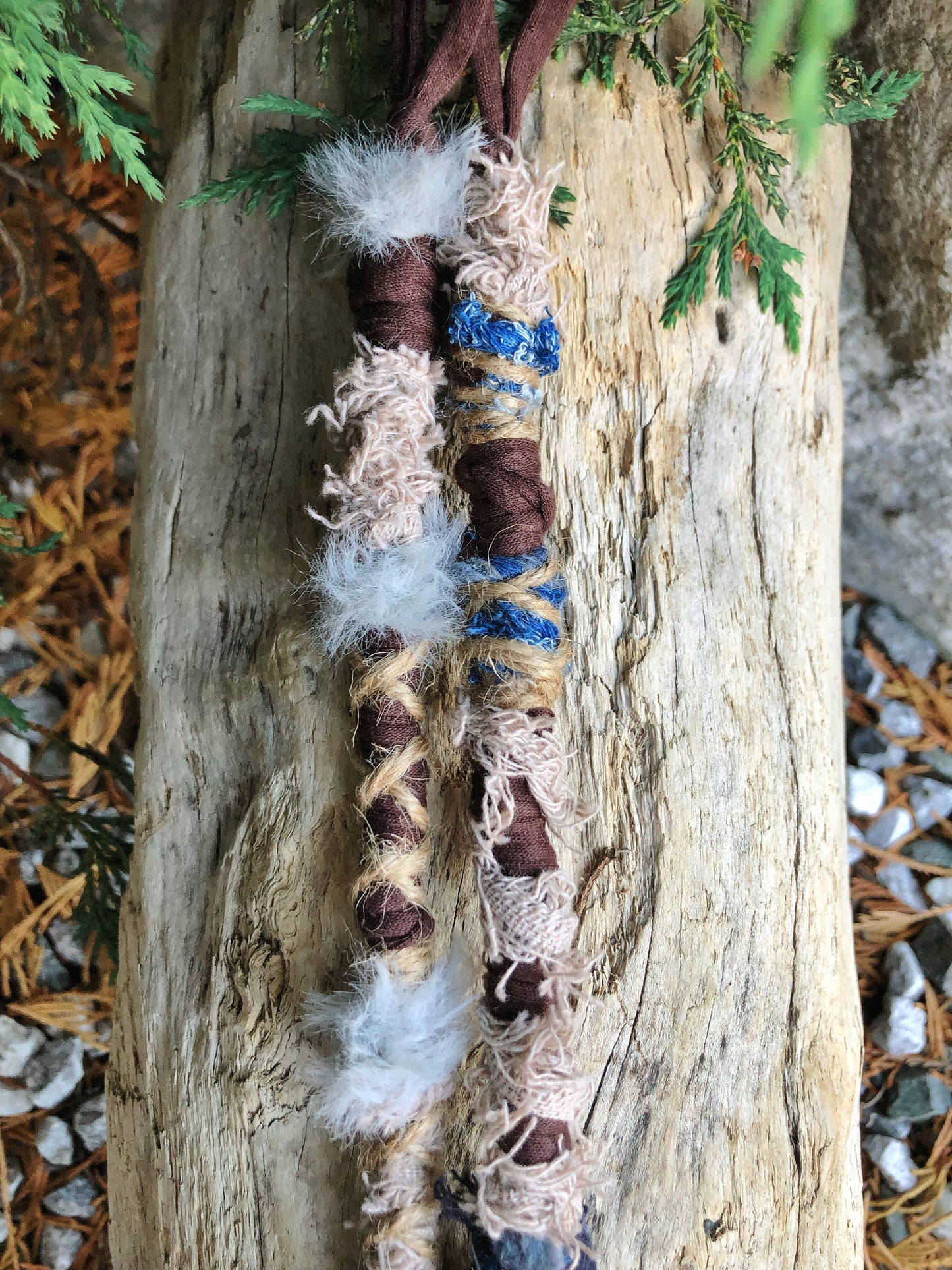 Set of 2 Hairwraps, Dreadwraps, Fabric Loc Extensions, Dreadlock Accessories