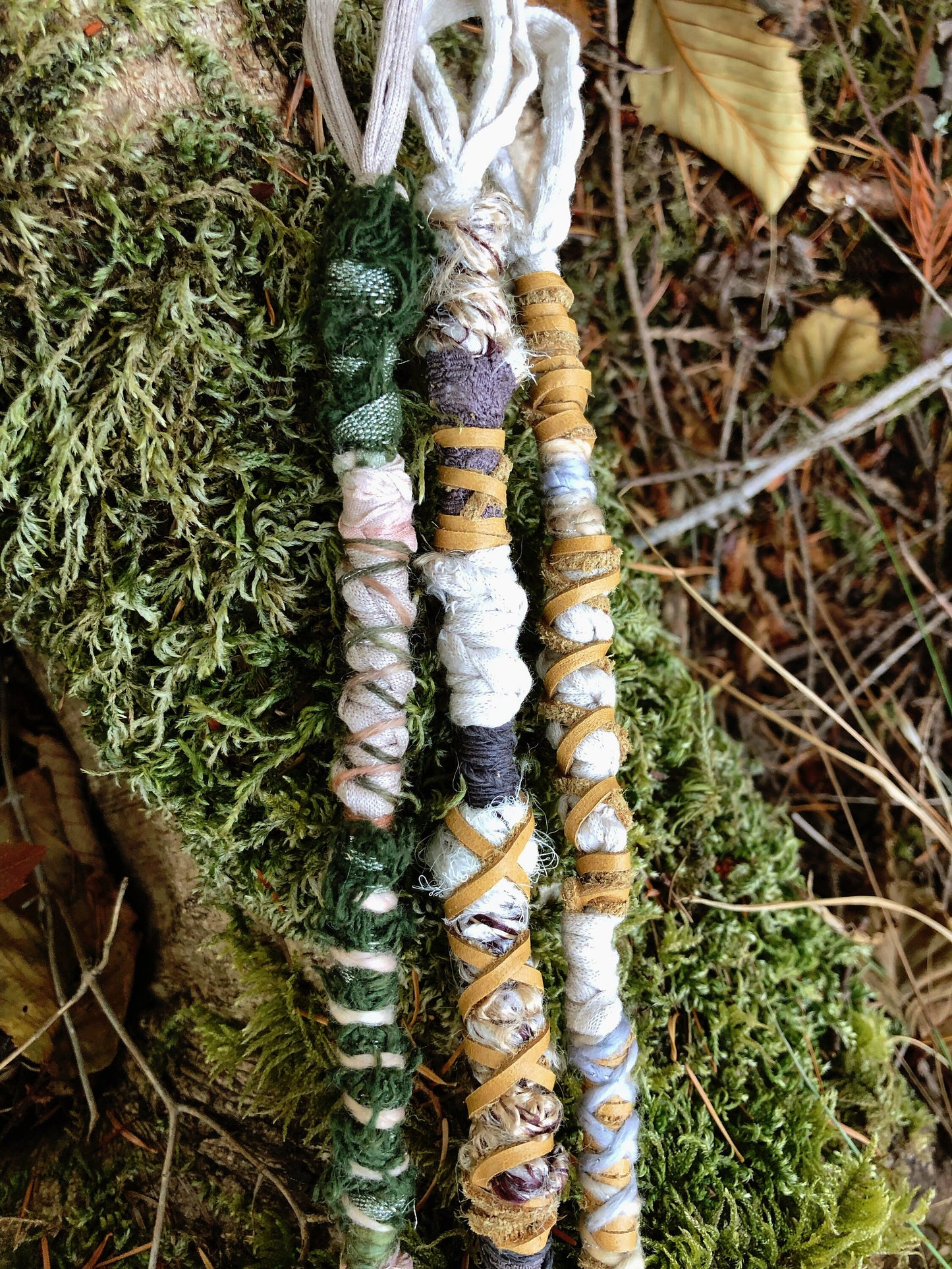 Dream Weaver Set of 3 Hairwraps, Dreadwraps, Fabric Loc Extensions, Dreadlock Accessories