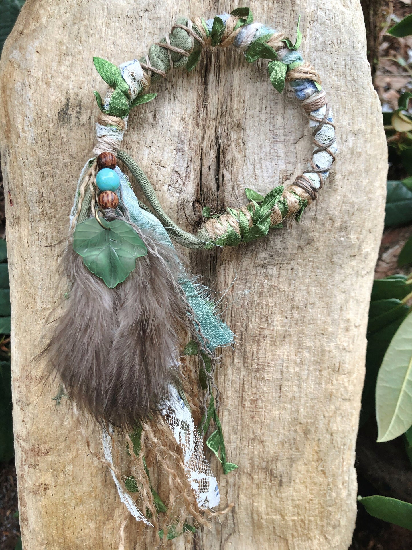 ONE Made To Order Forest Faerie Hairwrap, Dreadwrap, Fabric Loc Extension