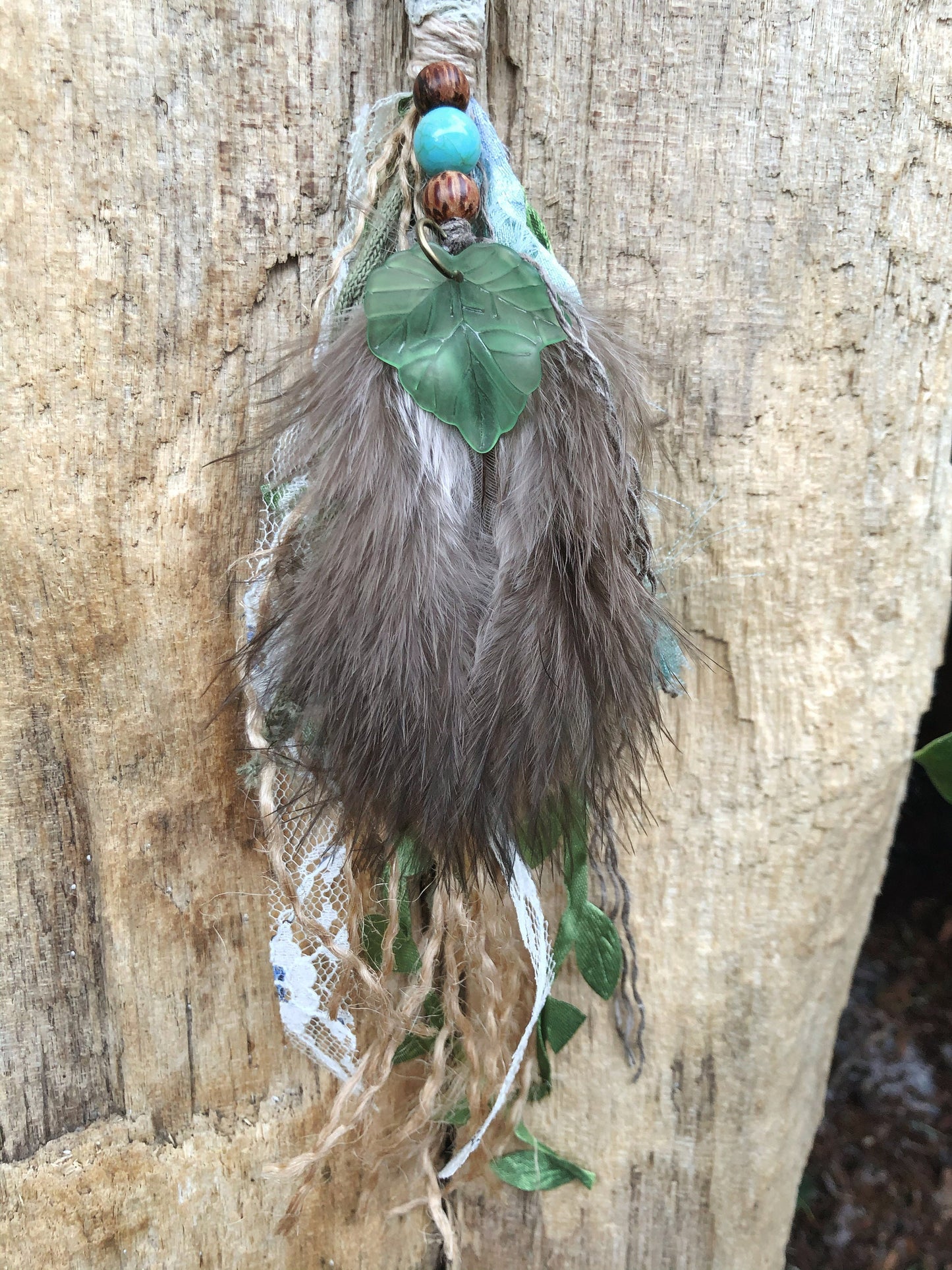 ONE Made To Order Forest Faerie Hairwrap, Dreadwrap, Fabric Loc Extension