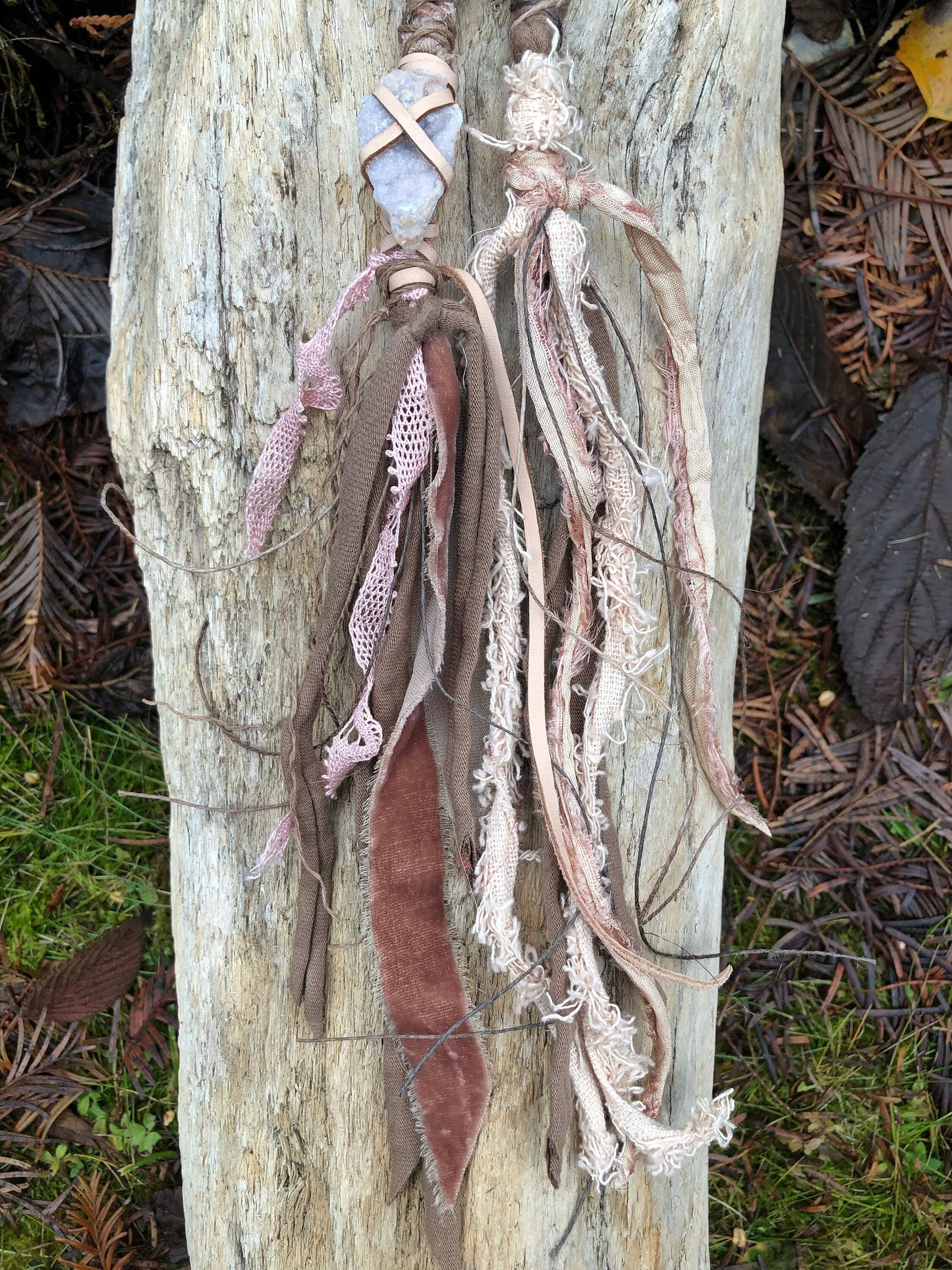 Set of 2 CLIP-IN Hairwraps, Dreadwraps, Fabric Loc Extensions, Dreadlock Accessories