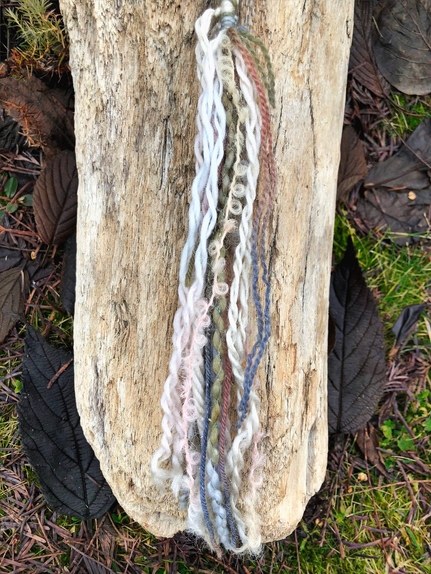 Fairy Whimsy CLIP-IN Ultra Thin Hairwrap, Dreadwrap, Fabric Loc Extension, Dreadlock Accessories