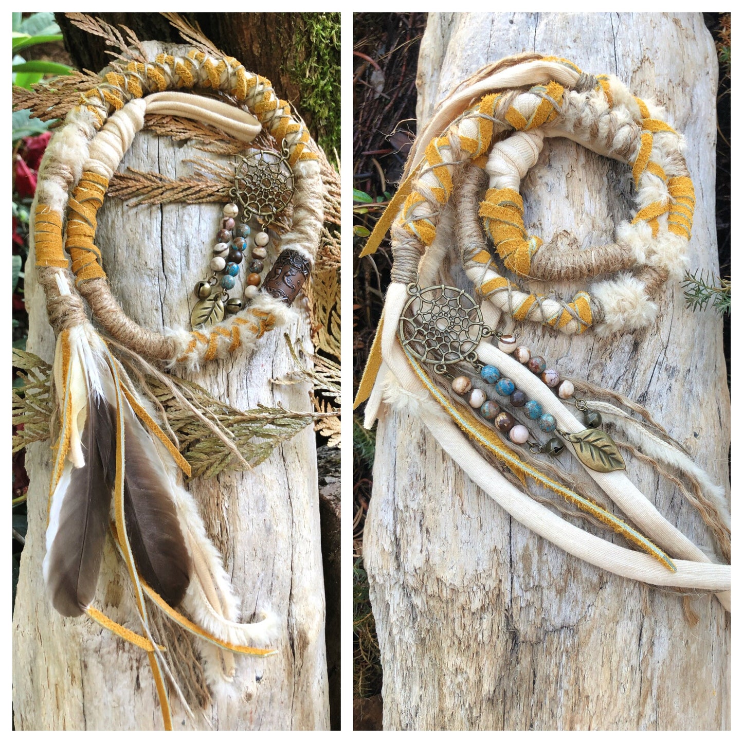ONE Made To Order Wild Dawn Hairwrap, Dreadwrap, Fabric Loc Extension