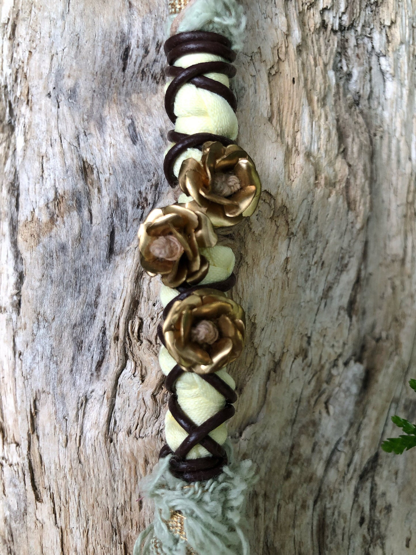 Vegan Vintage Hairwrap, Dreadwrap, Fabric Loc Extension, Dreadlock Accessories
