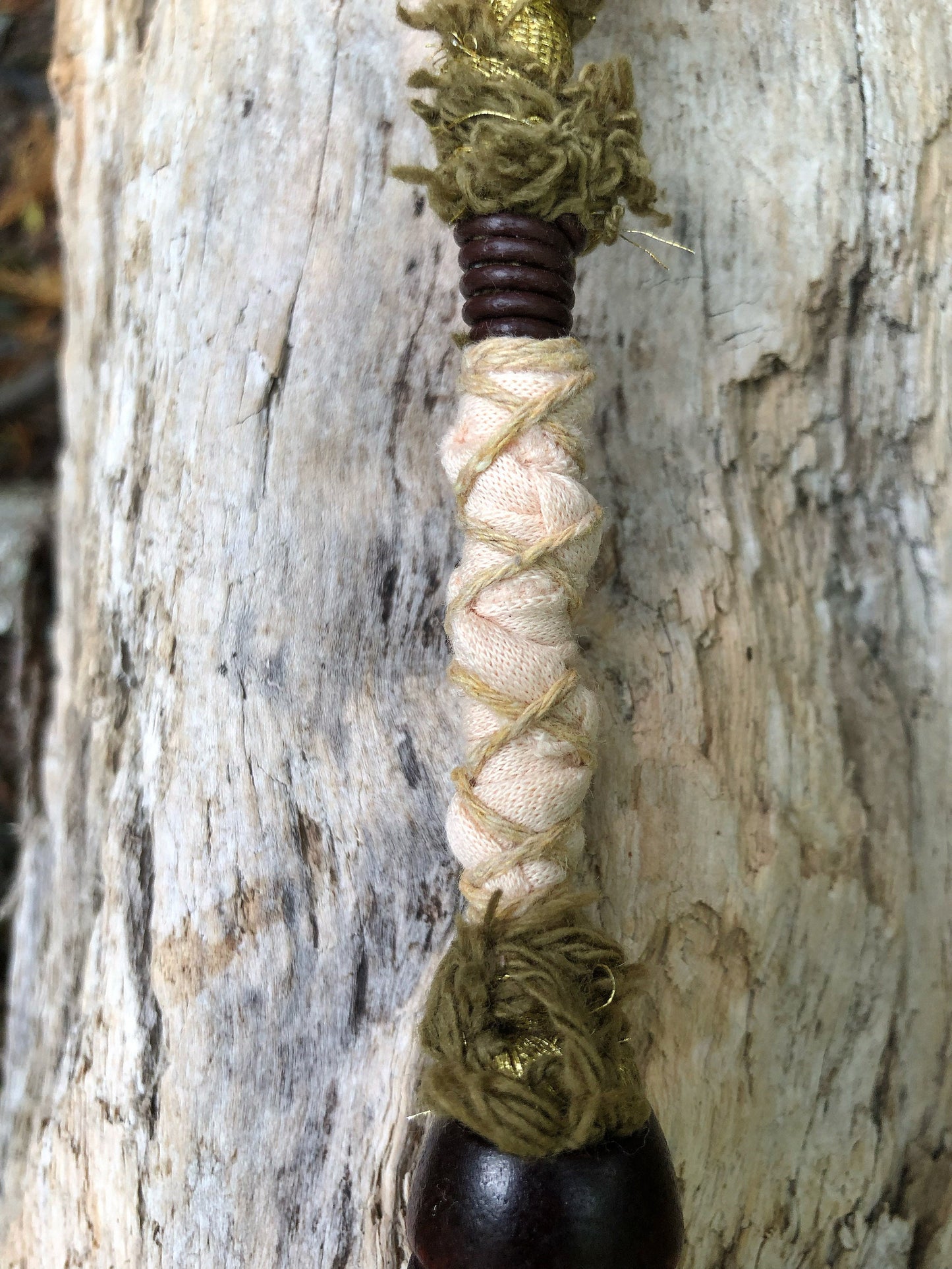 Vegan Vintage Hairwrap, Dreadwrap, Fabric Loc Extension, Dreadlock Accessories