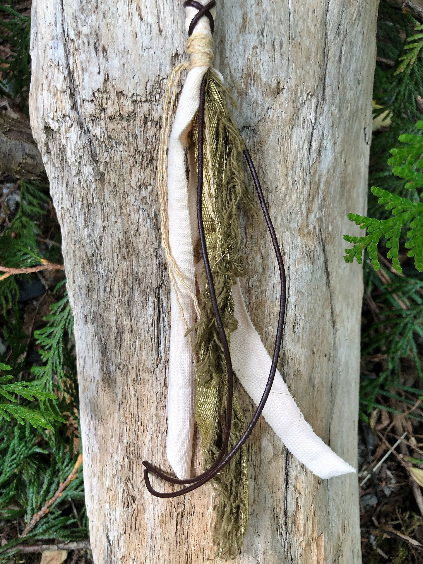 Vegan Vintage Hairwrap, Dreadwrap, Fabric Loc Extension, Dreadlock Accessories