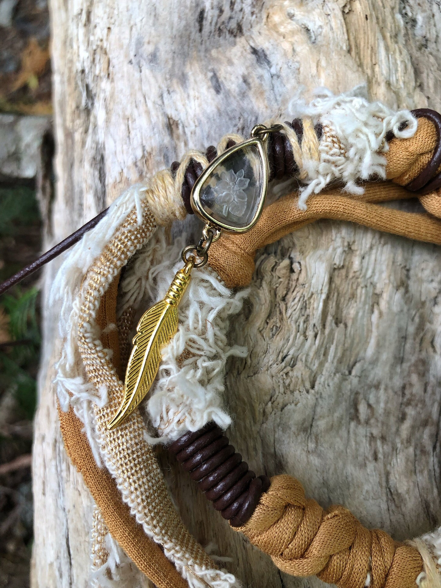 Vegan Vintage Hairwrap, Dreadwrap, Fabric Loc Extension, Dreadlock Accessories