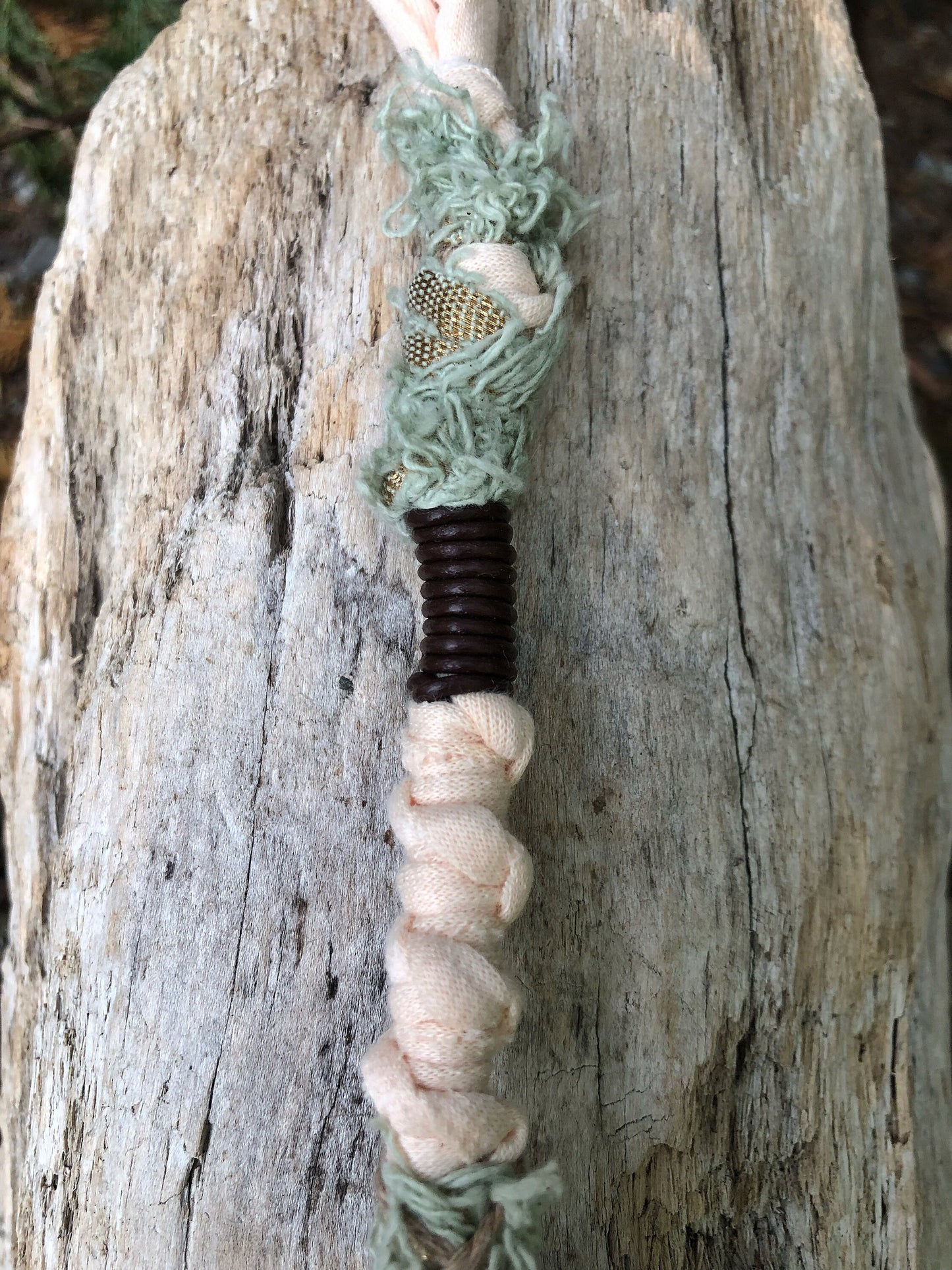 Vegan Vintage Hairwrap, Dreadwrap, Fabric Loc Extension, Dreadlock Accessories
