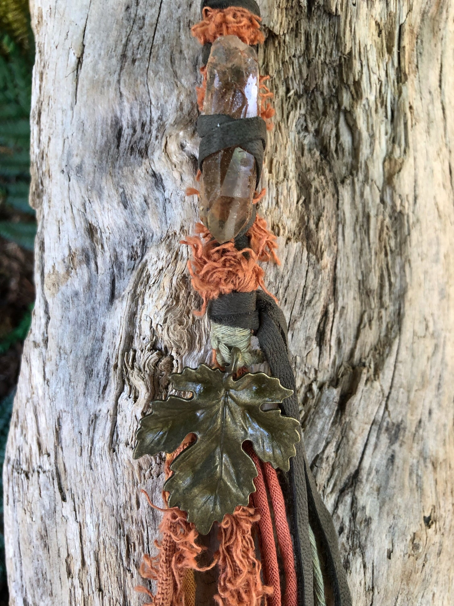 Autumn Moon Hairwrap, Dreadwrap, Fabric Loc Extension, Dreadlock Accessory